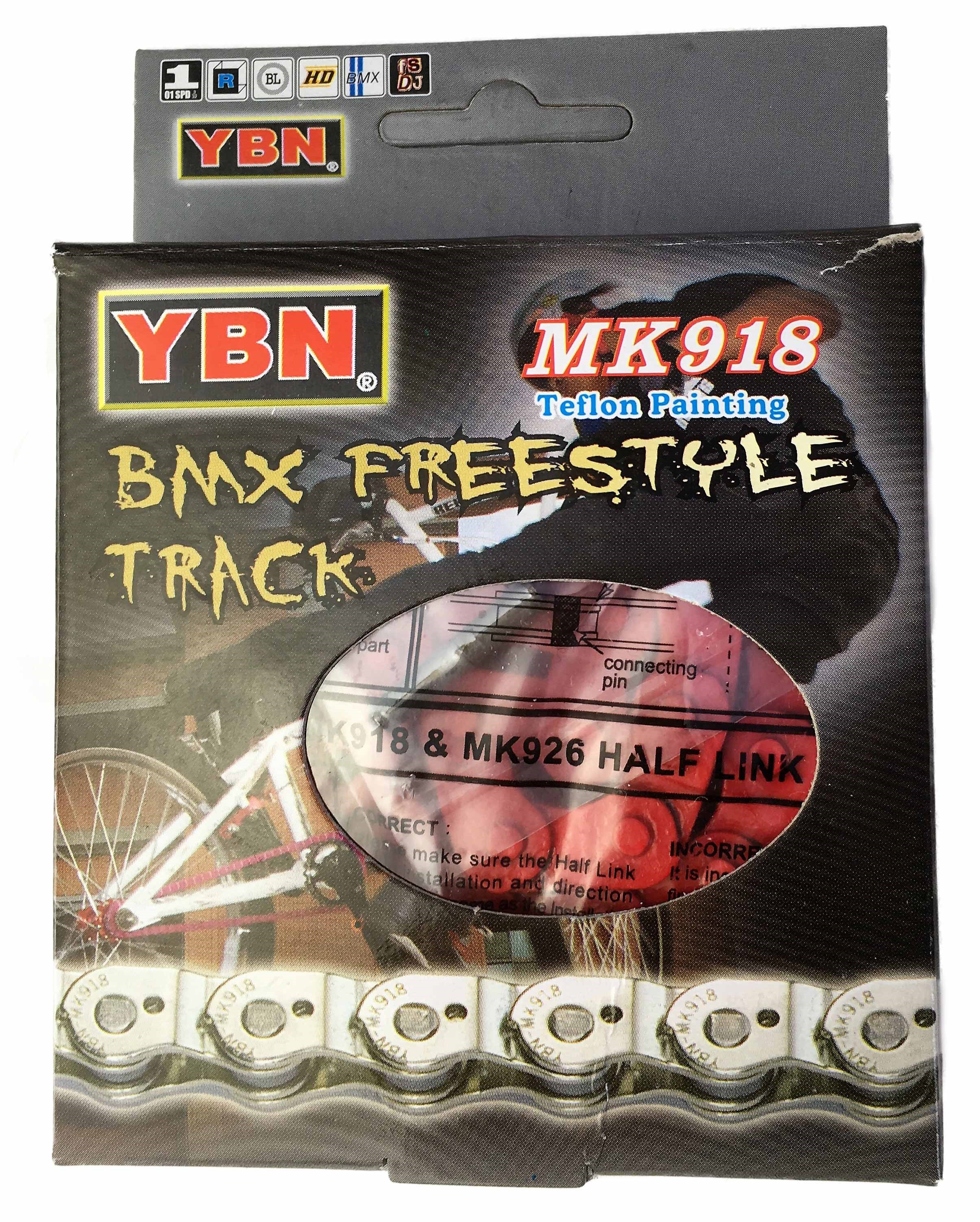 Halflink Kette 1/2 x 1/8, rot