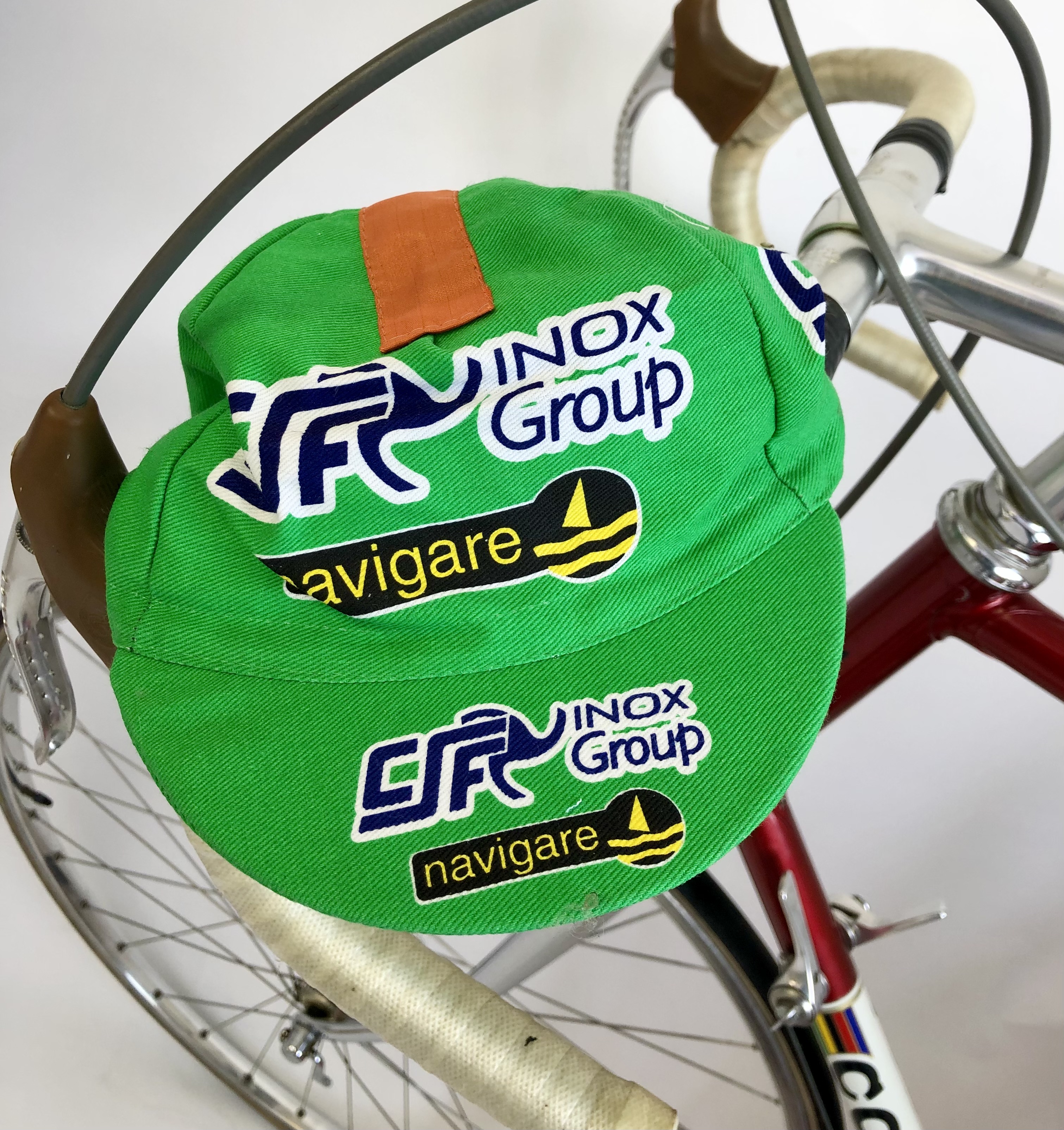 Retro Radsportmütze Team CSF Inox Group Navigare
