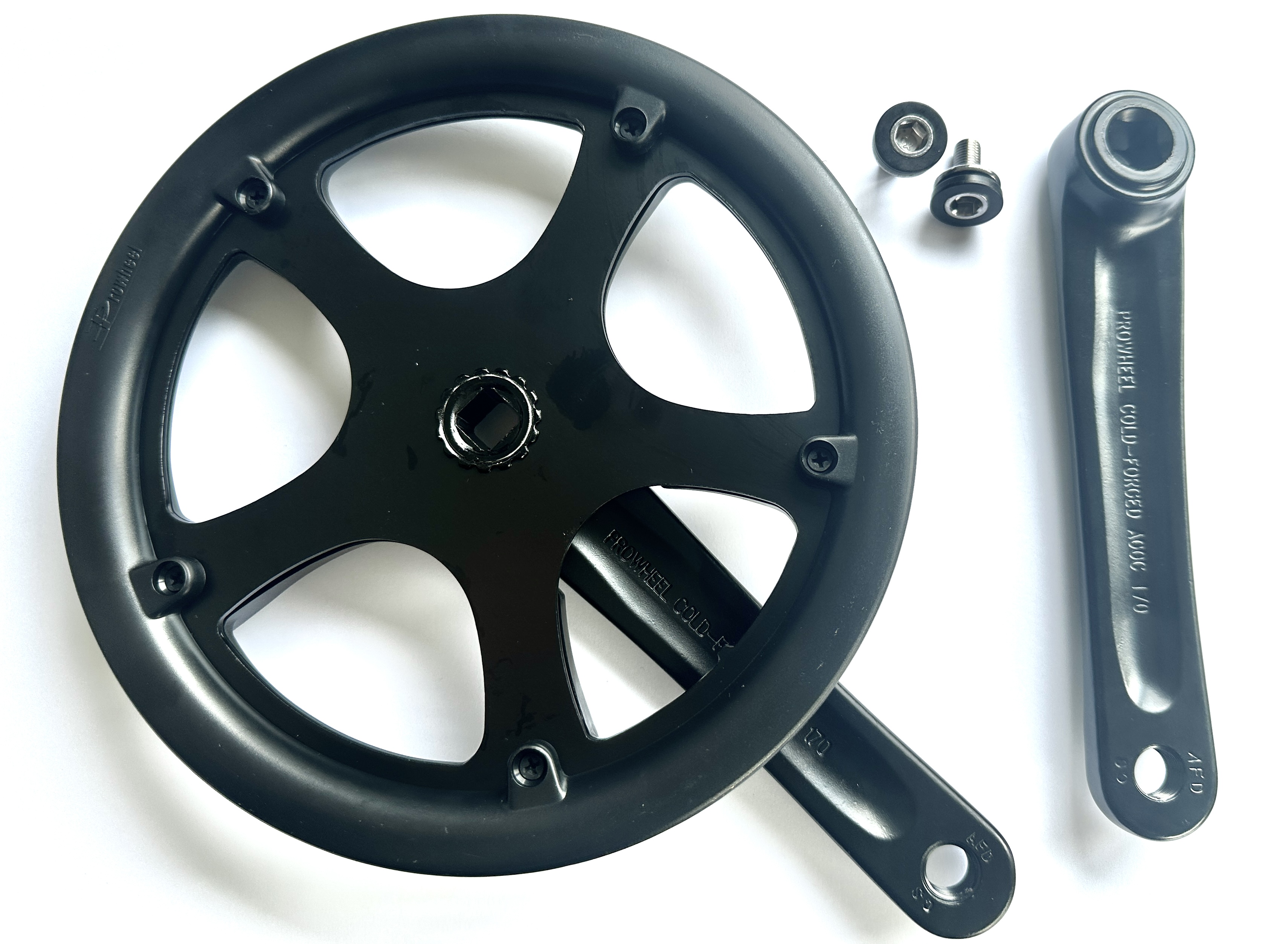 UD Schwarze Kettenradgarnitur Pro Wheel  170 mm, Vierkant, 52 Zähne