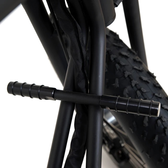 Fußrasten schwarz M10 Gewinde für 20x4 E-Bikes vorne / hinten