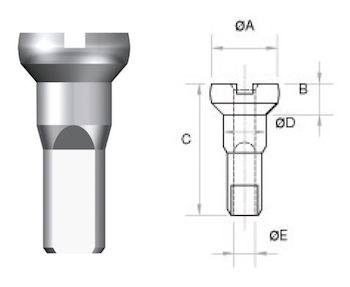 Spezial Speichen Nippel Sapim 14G  2.0 Messing großer Kopf glanzverzinkt