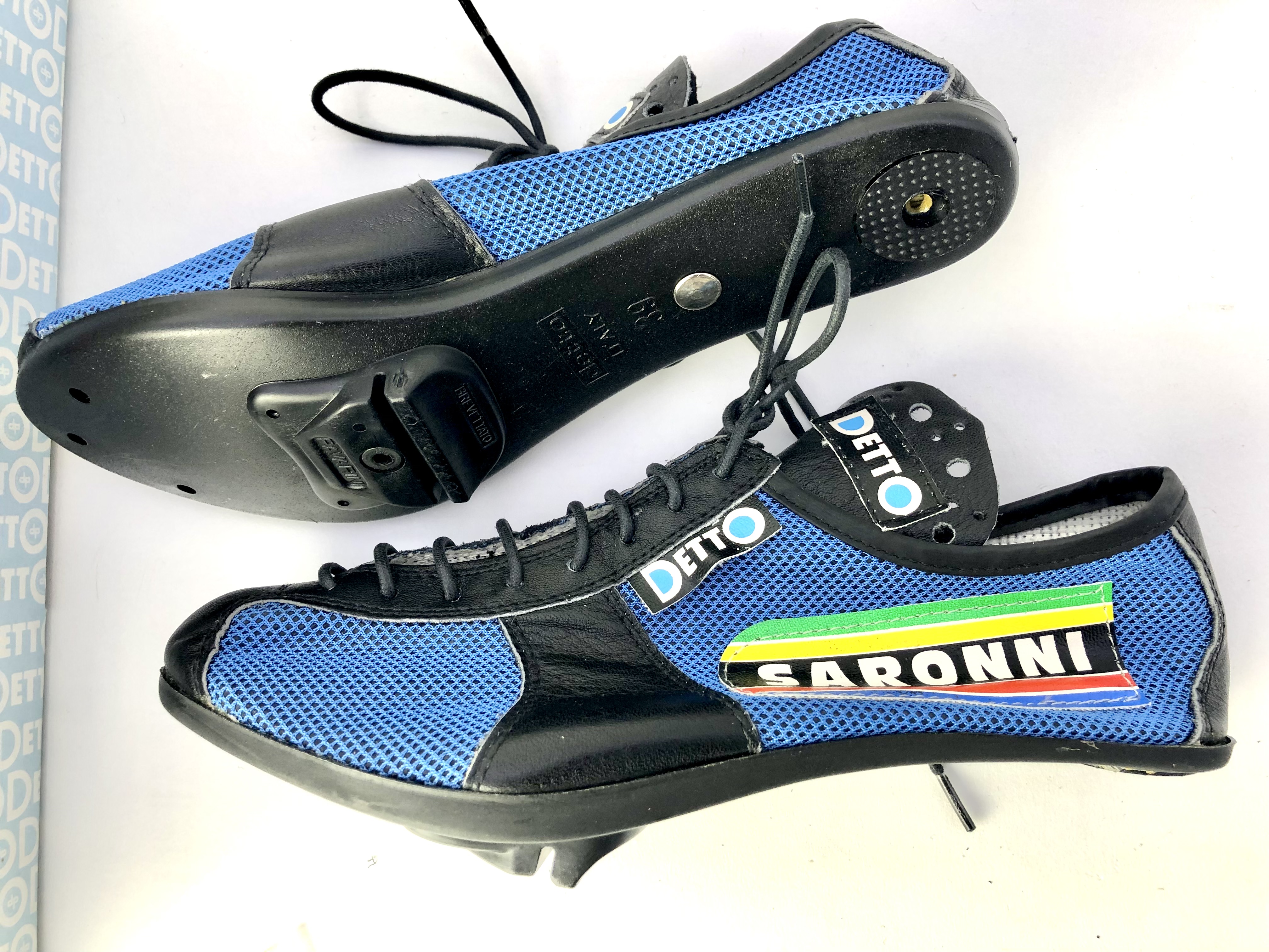 NOS Vintage Saronni Detto Pietro Rennradschuhe Größe 39