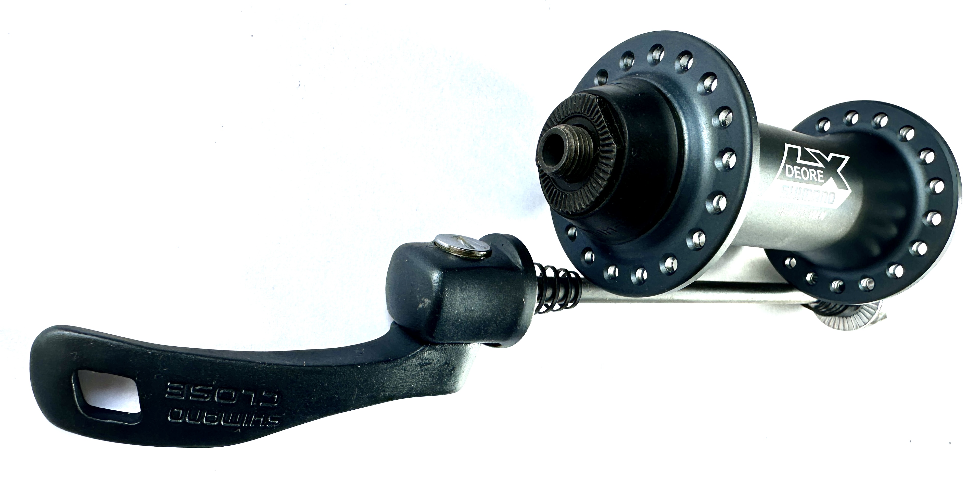 Shimano Deore LX HB-M570 Vorderradnabe 36-Loch, anthrazit ,Graublau