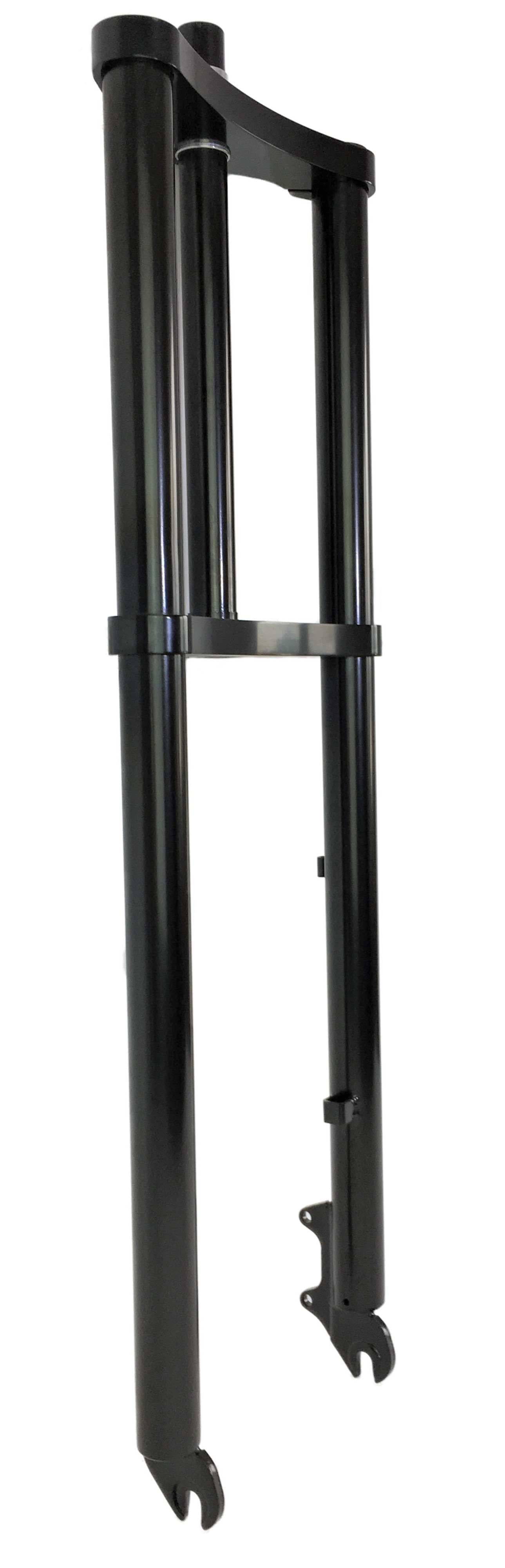 Extra breite Doppelbrückengabel, 660 mm, schwarz für 20-26 Zoll Reifen 1 1/8 Schaft