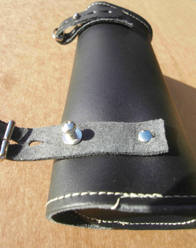Satteltasche Echt Leder schwarz