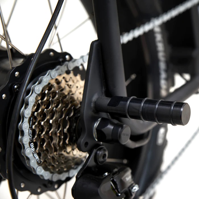 Fußrasten schwarz M10 Gewinde für 20x4 E-Bikes vorne / hinten