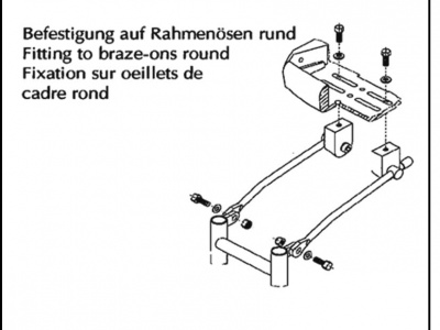 Pletscher Montagesatz zur Befestigung auf Mercur System, Apollo, Genius, Master, Athlete 2B, Athlete