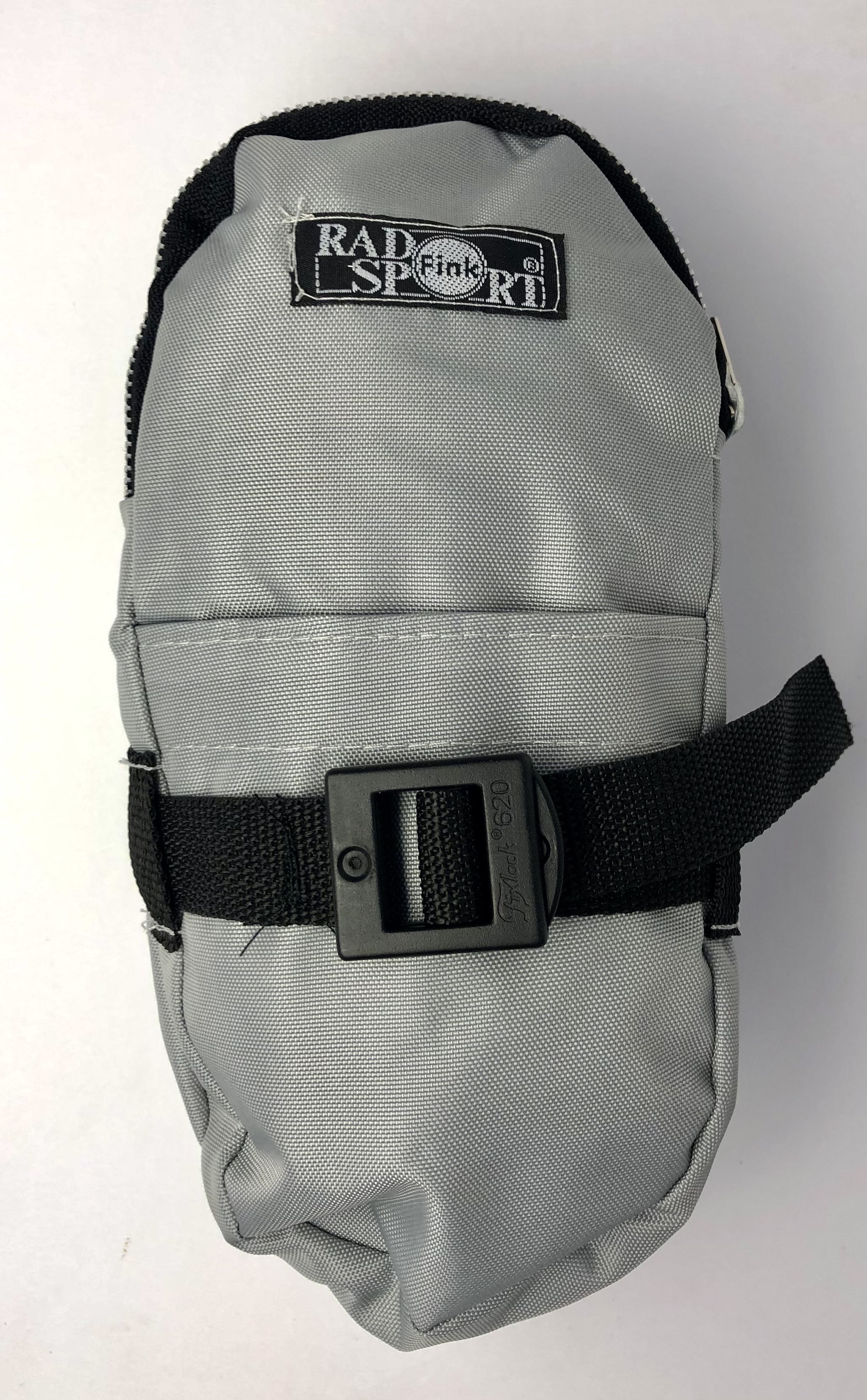 Doppel-Satteltasche Rennrad Reifentasche Nylon grau