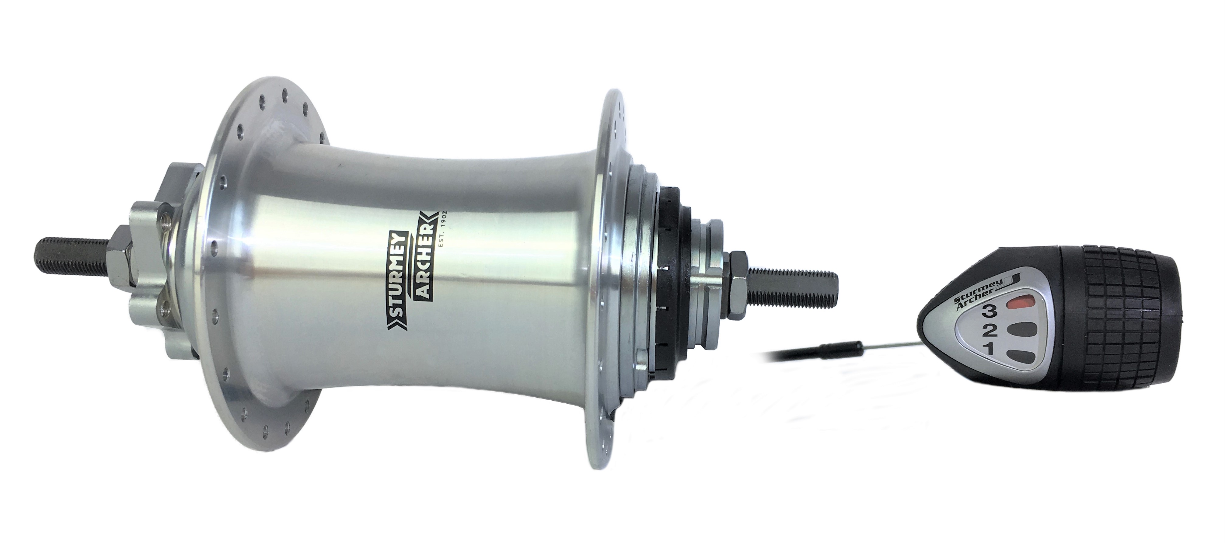 3-Gang extra breite Cruiser Nabe Sturmey Archer für Scheibenbremse