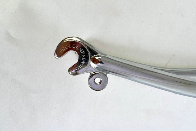 Rennradgabel mit Campagnolo Ausfallenden 700c 70-80er Jahre  Schaftlänge: 173 mm verchromt