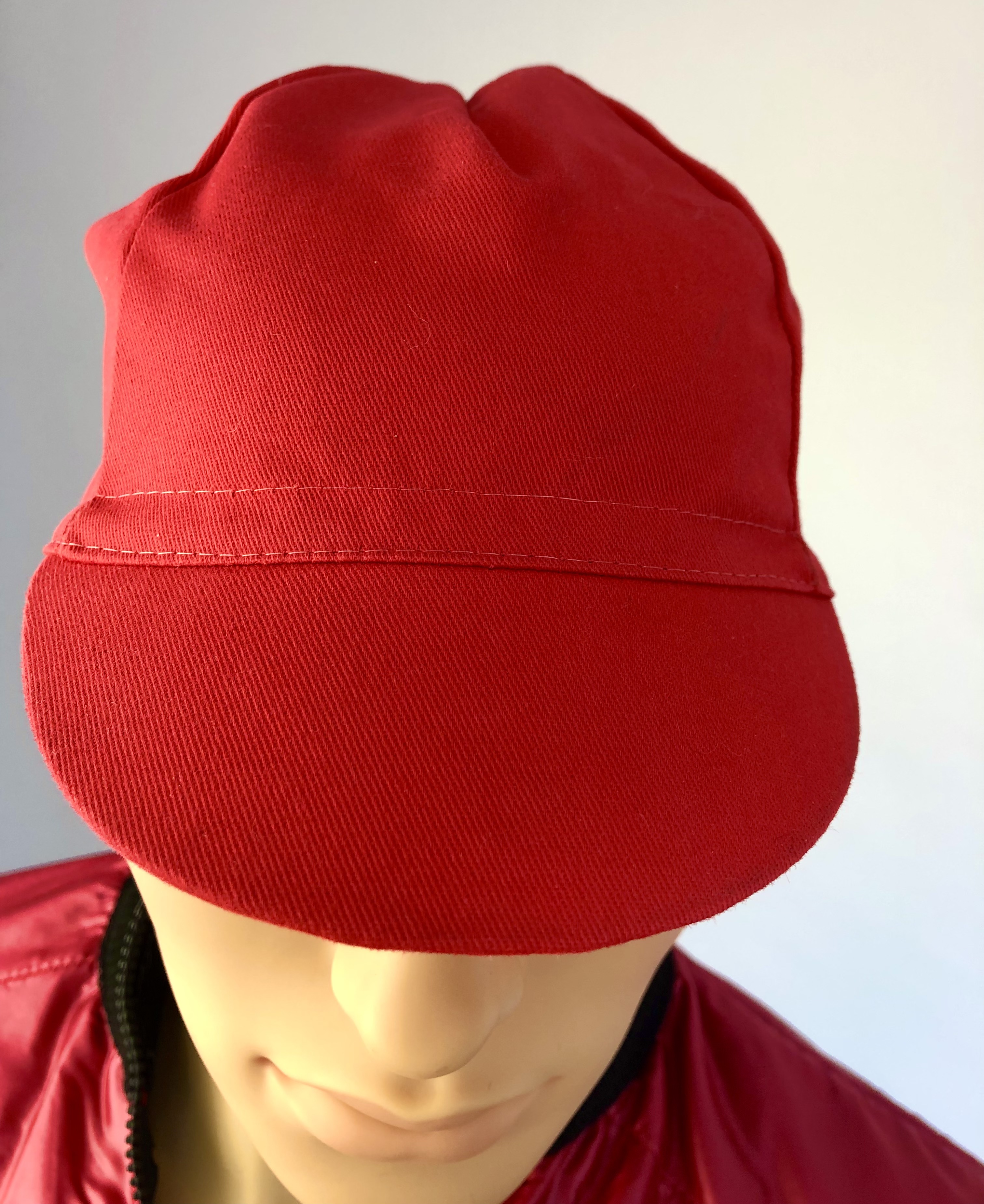 Retro Radsportmütze Rot
