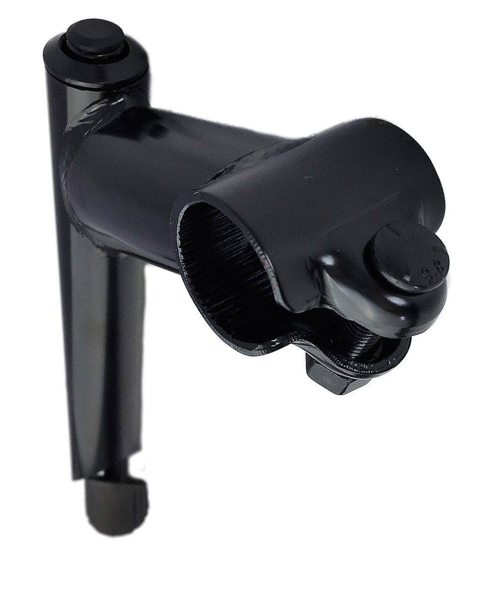 Vorbau, 25,4 - 22,2, 80mm, Stahl-Schaft 1-Fach Schraubenlenkerklemmung Schwarz Humpert Ergotec