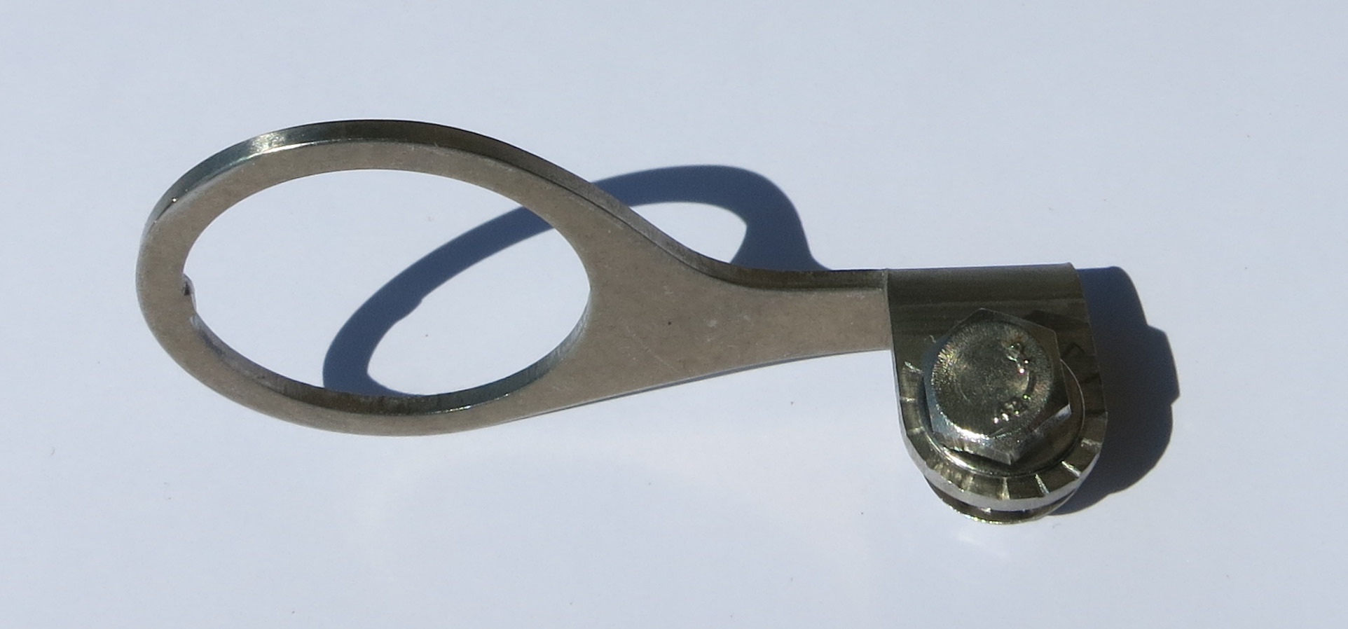 Lampenhalter Edelstahl 1 1/8 für den Steuerkopf