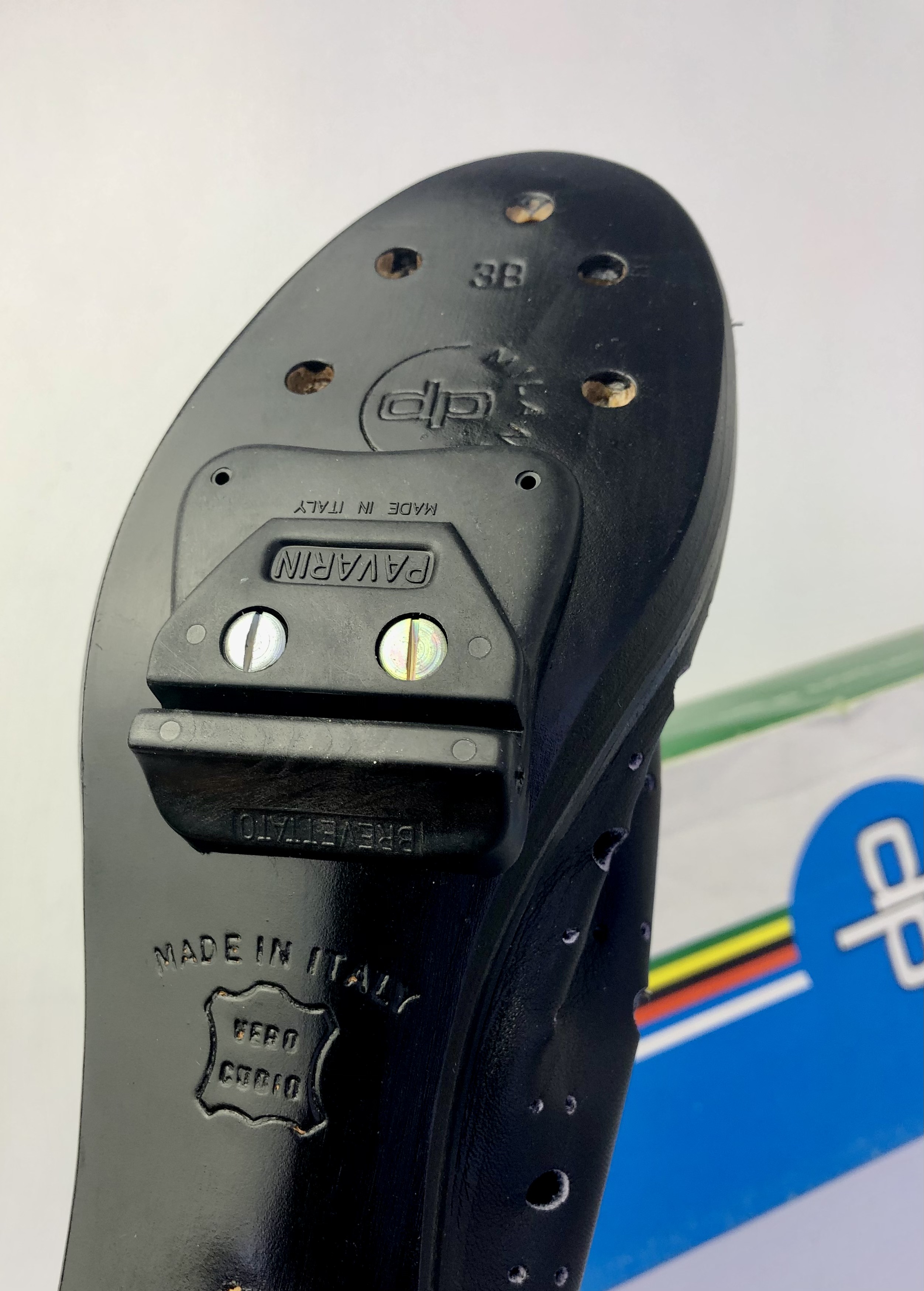 NOS Vintage Detto Pietro 7 TAR coppi Rennradschuhe Größe 38