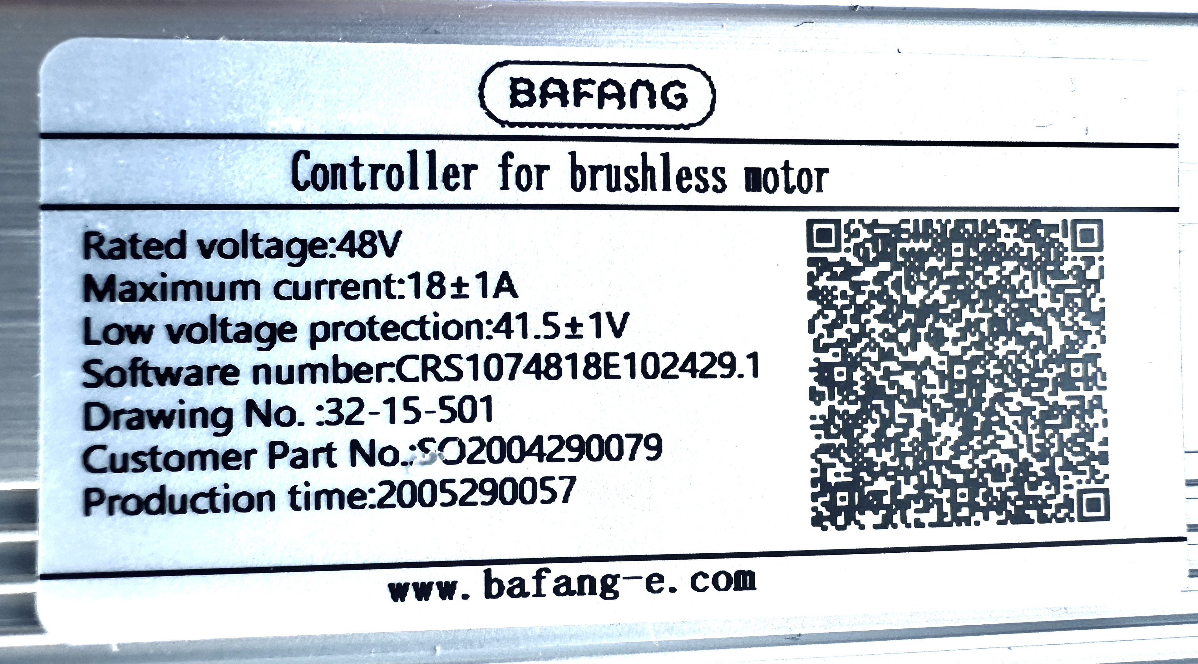 Bafang UD Regler Controller 48V