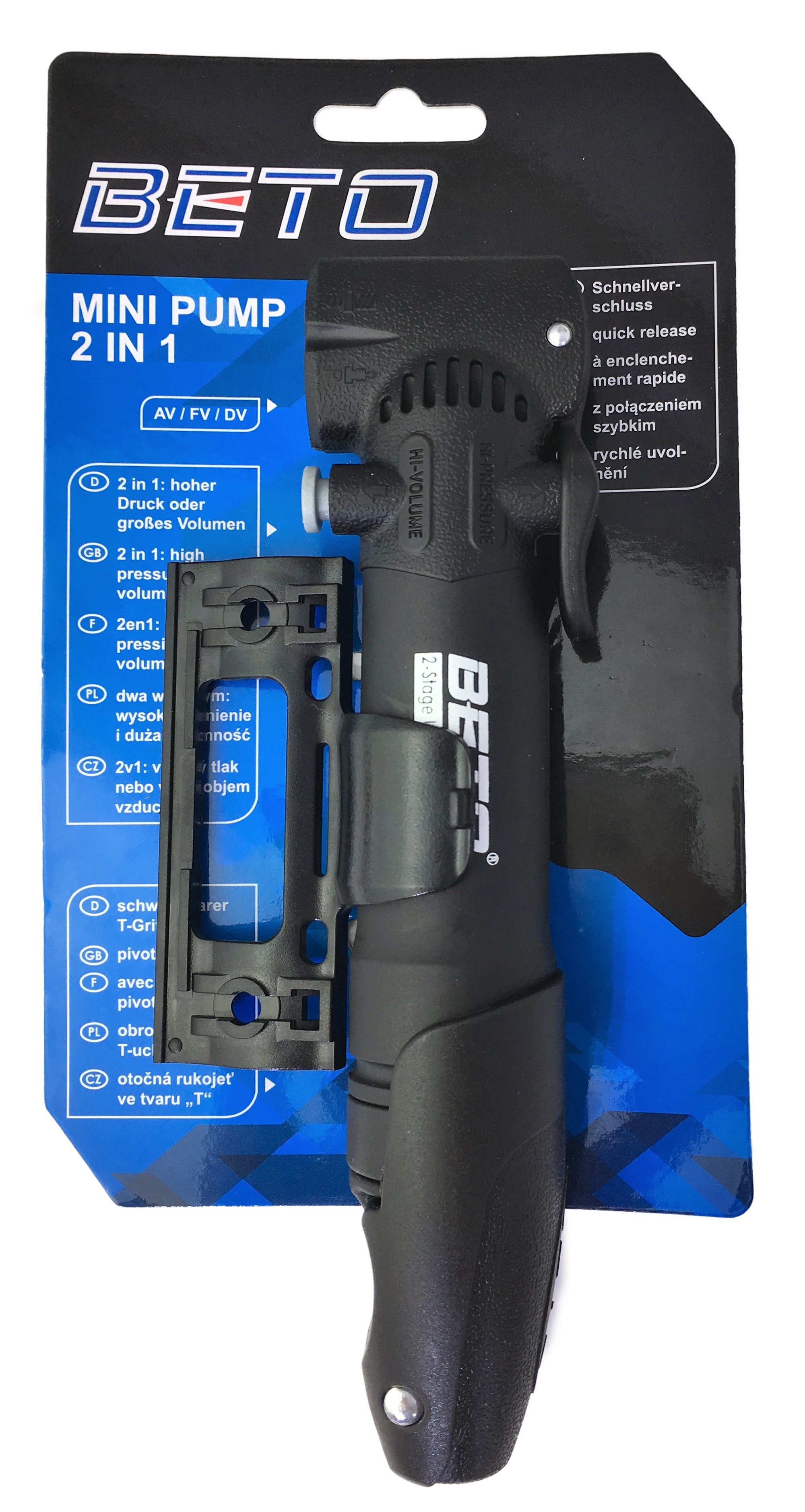 Mini Luftpumpe, 2 in 1 Universal-Doppelpumpenkopf