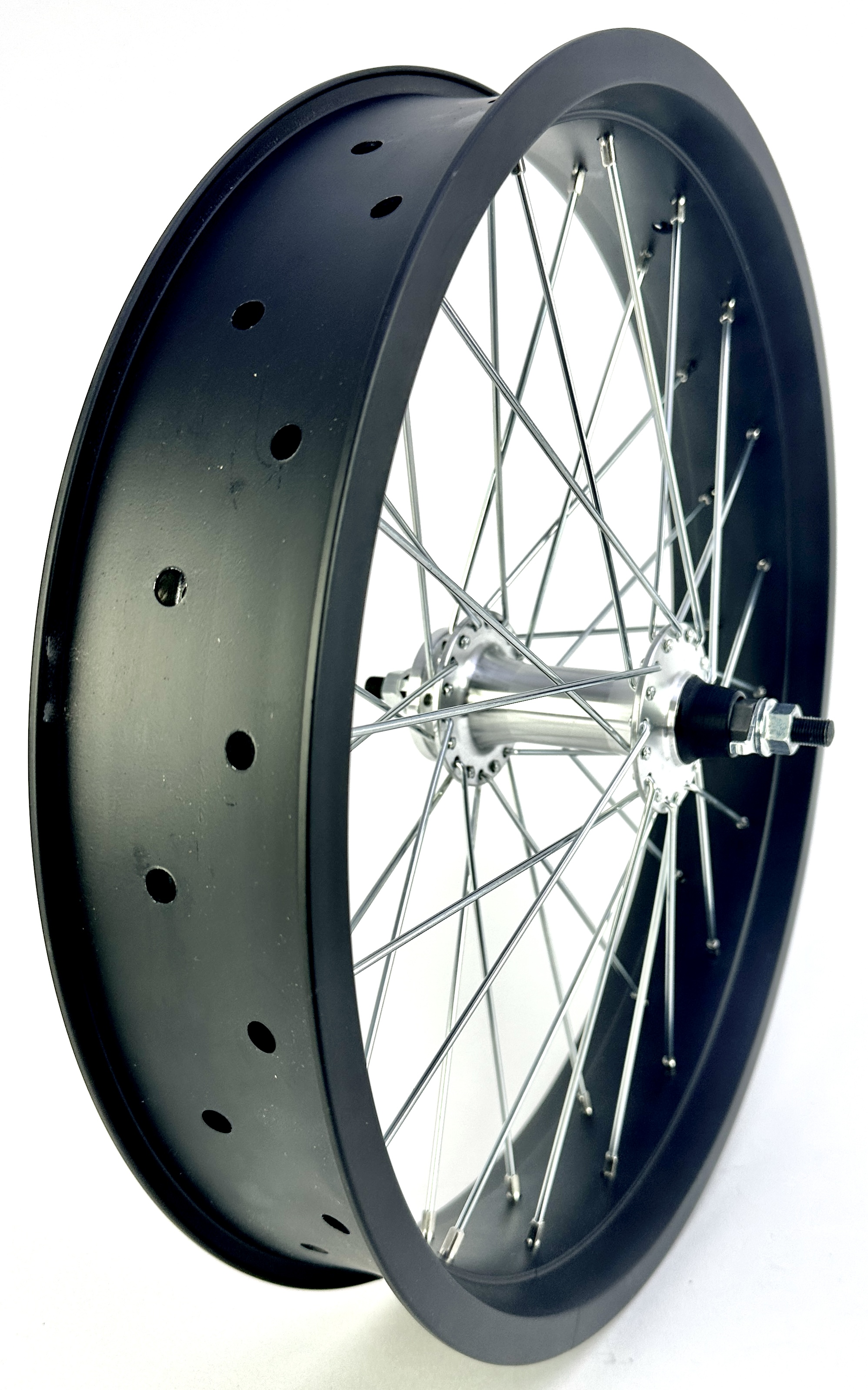 204 Vorderrad 20 x 4  - 80 mm breit, alufarbene Nabe