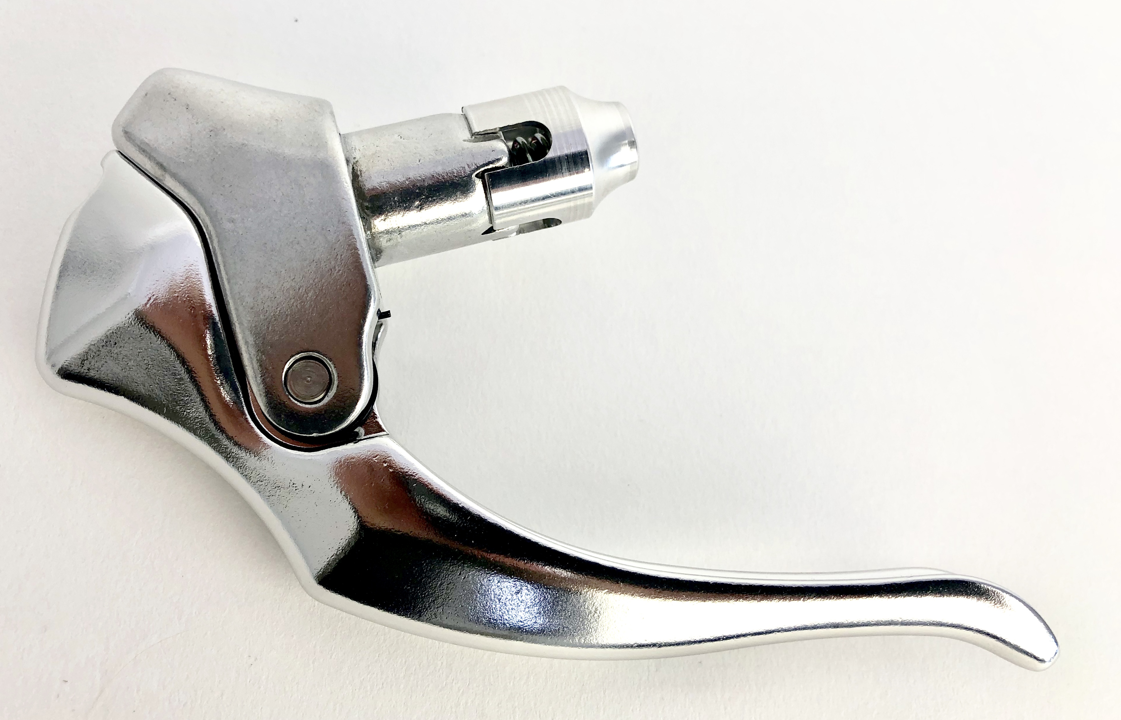 Vintage Boardtracker Bremshebel für das Lenkerende Alu poliert 17 mm