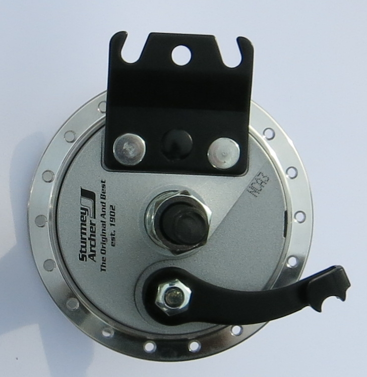 Sturmey Archer Radnabe mit 70 mm Trommelbremse und einseitiger Achsaufnahme rechts