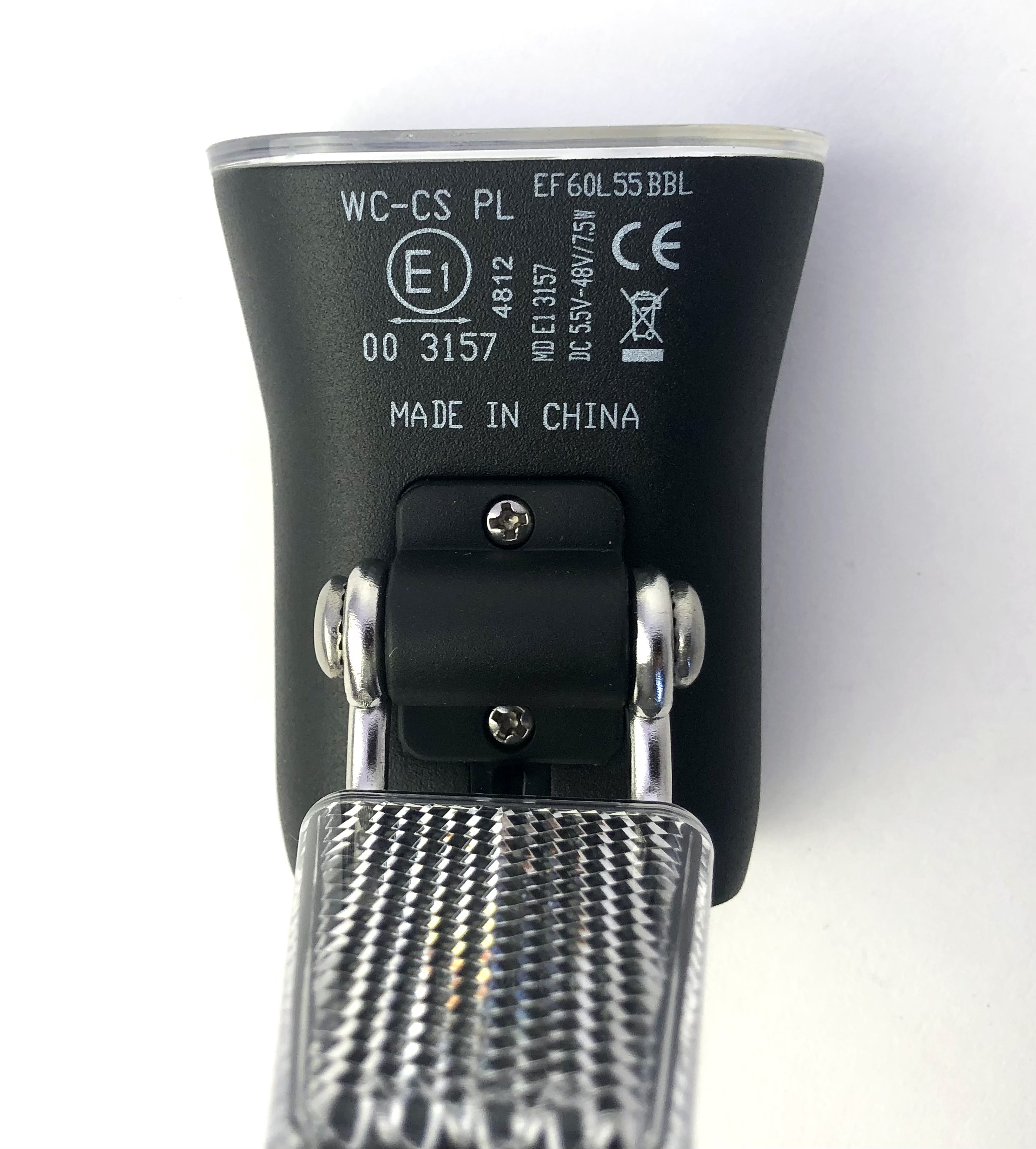 Philips LED E-Bike Frontlampe schwarz mit Reflektor zur Gabelmontage