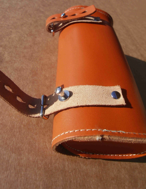 Satteltasche Echt Leder cognac braun