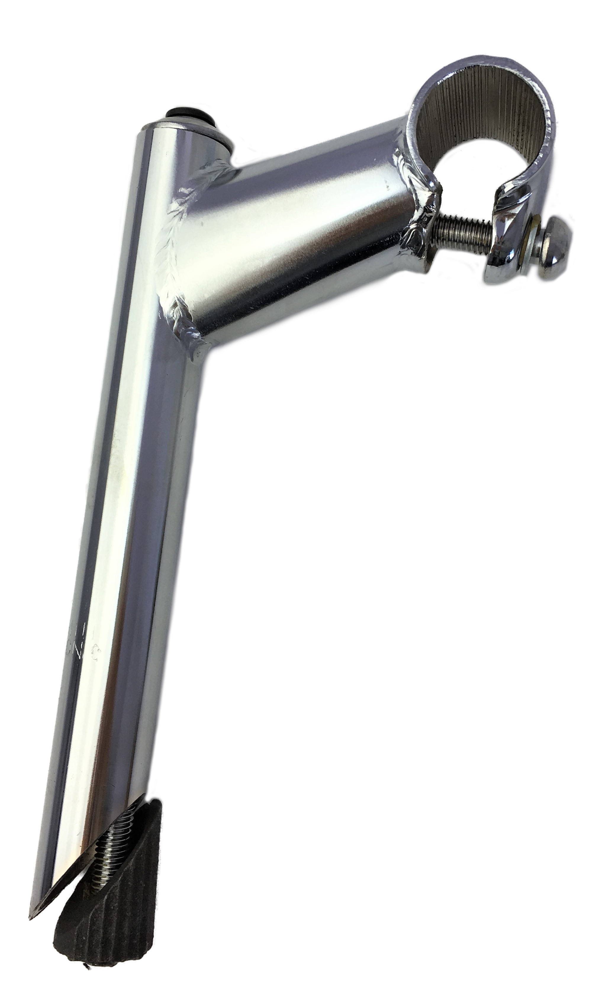 Vorbau, 25,4 - 22,2, 80mm, Stahl-Schaft 1-Fach Schraubenlenkerklemmung verchromt Humpert Ergotec