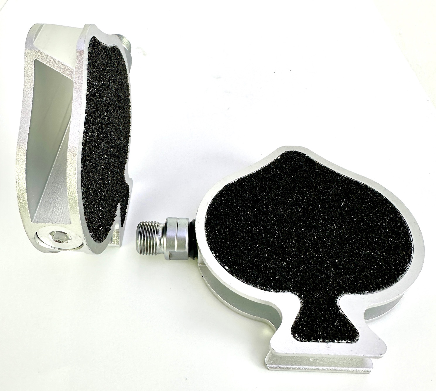 Pik spade Pedale 9/16 schwarz silber