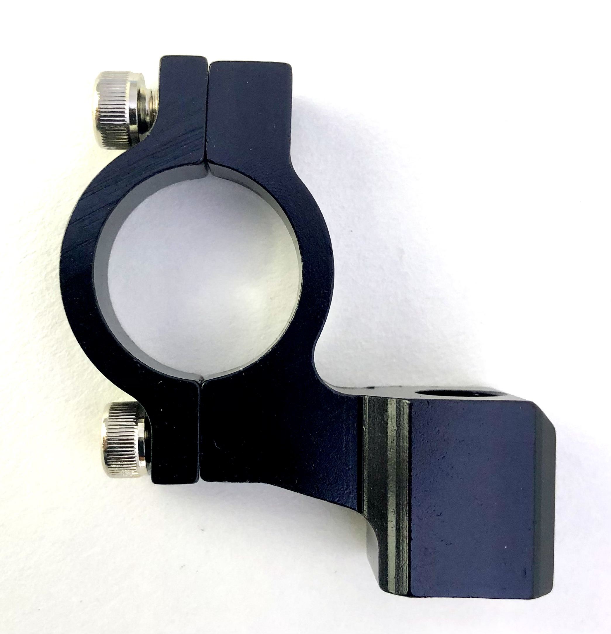 Spiegelhalter Alu  22 mm  M10  schwarz
