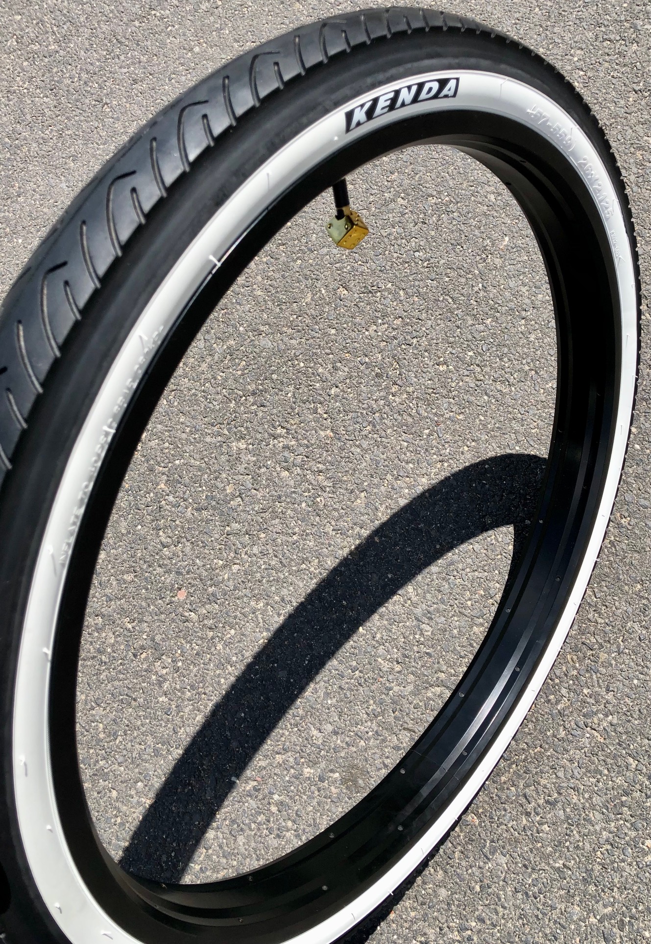 Reifen Kenda Kraze 26 x 2.125 Motorradprofil, schwarz Weißwand