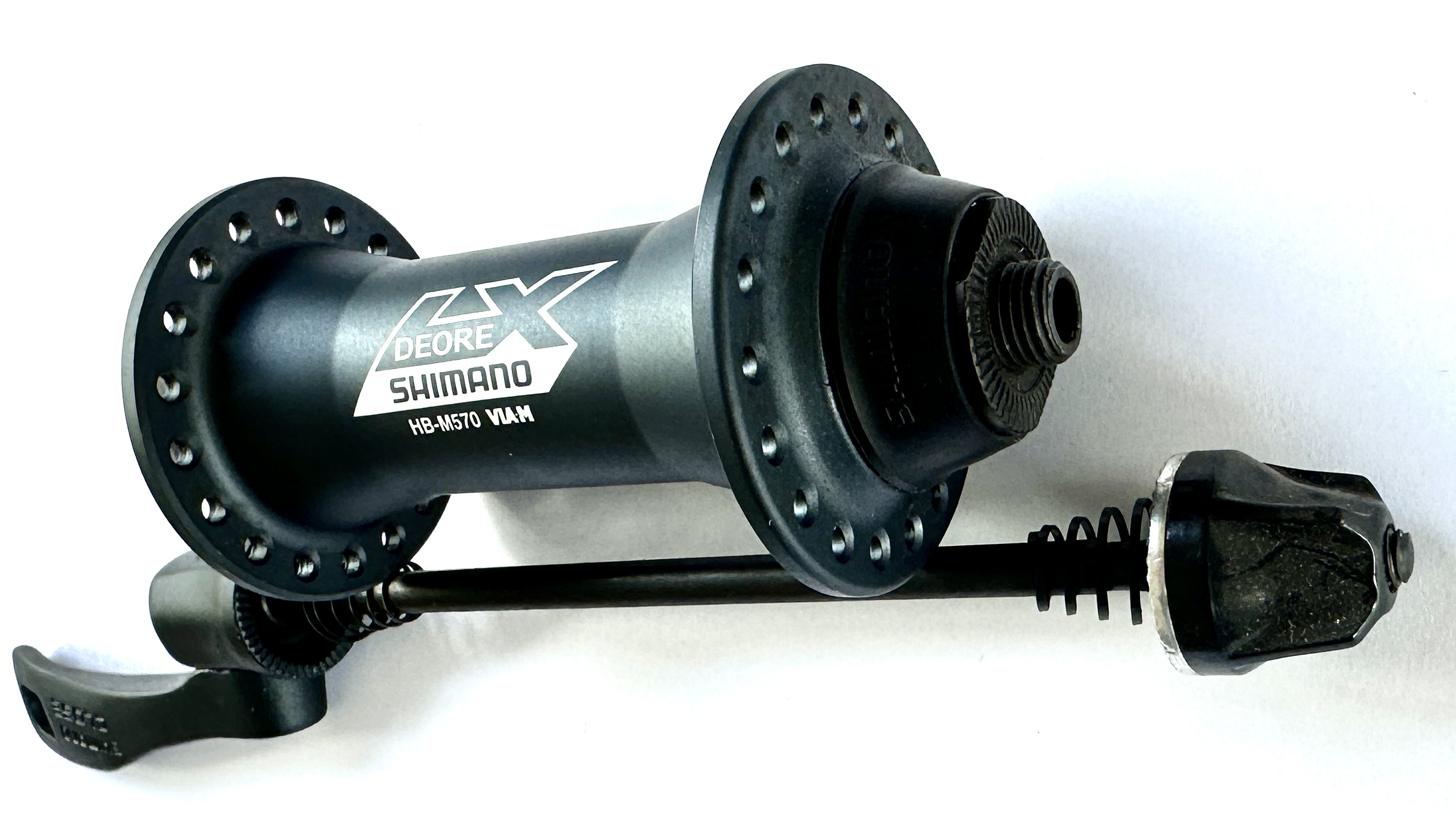 Shimano Deore LX HB-M570 Vorderradnabe 36-Loch, anthrazit ,Graublau