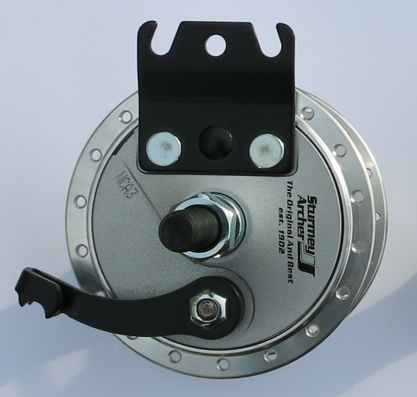 Sturmey Archer Radnabe mit 70 mm Trommelbremse und einseitiger Achsaufnahme links
