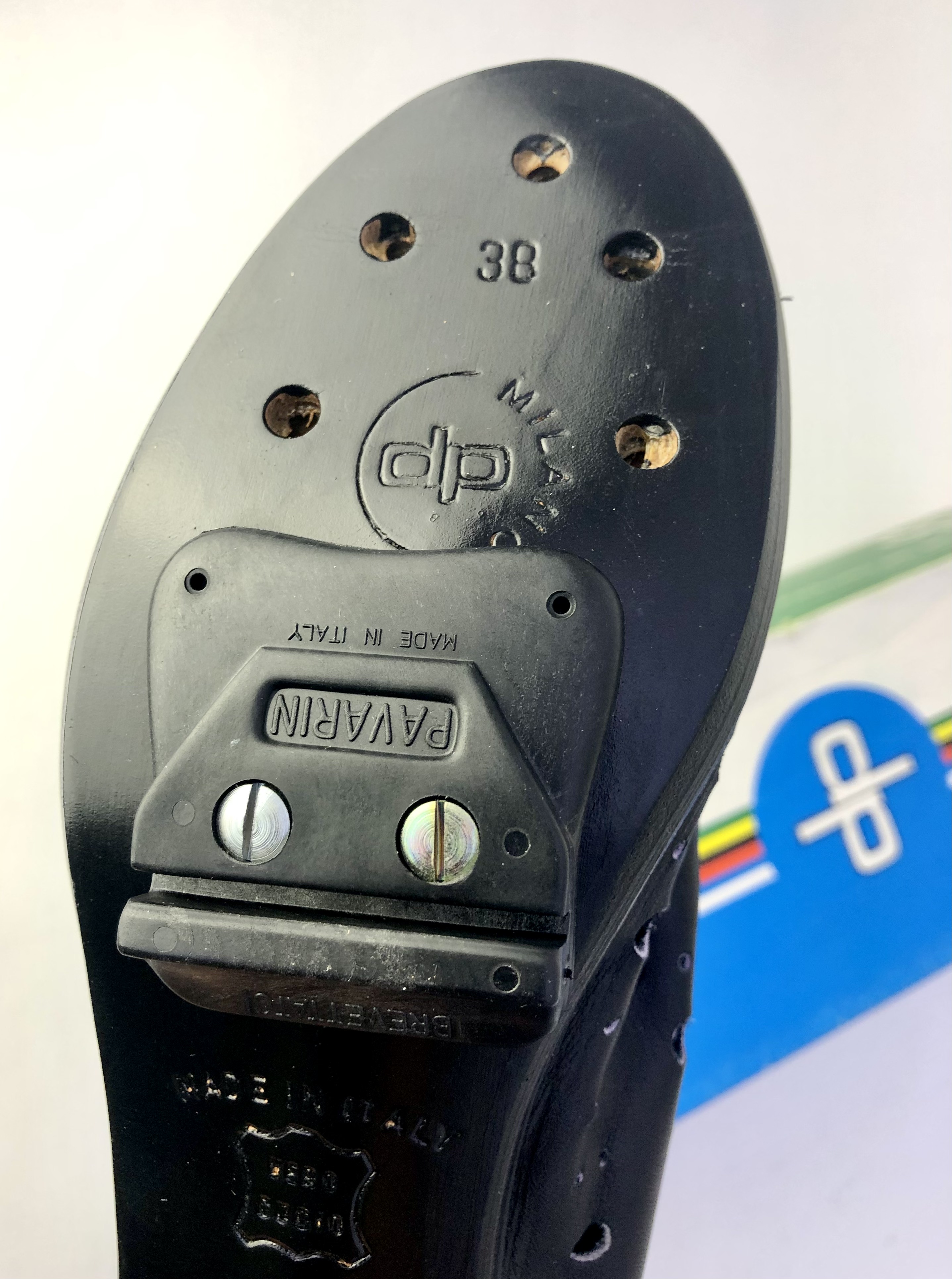NOS Vintage Detto Pietro 7 TAR coppi Rennradschuhe Größe 38