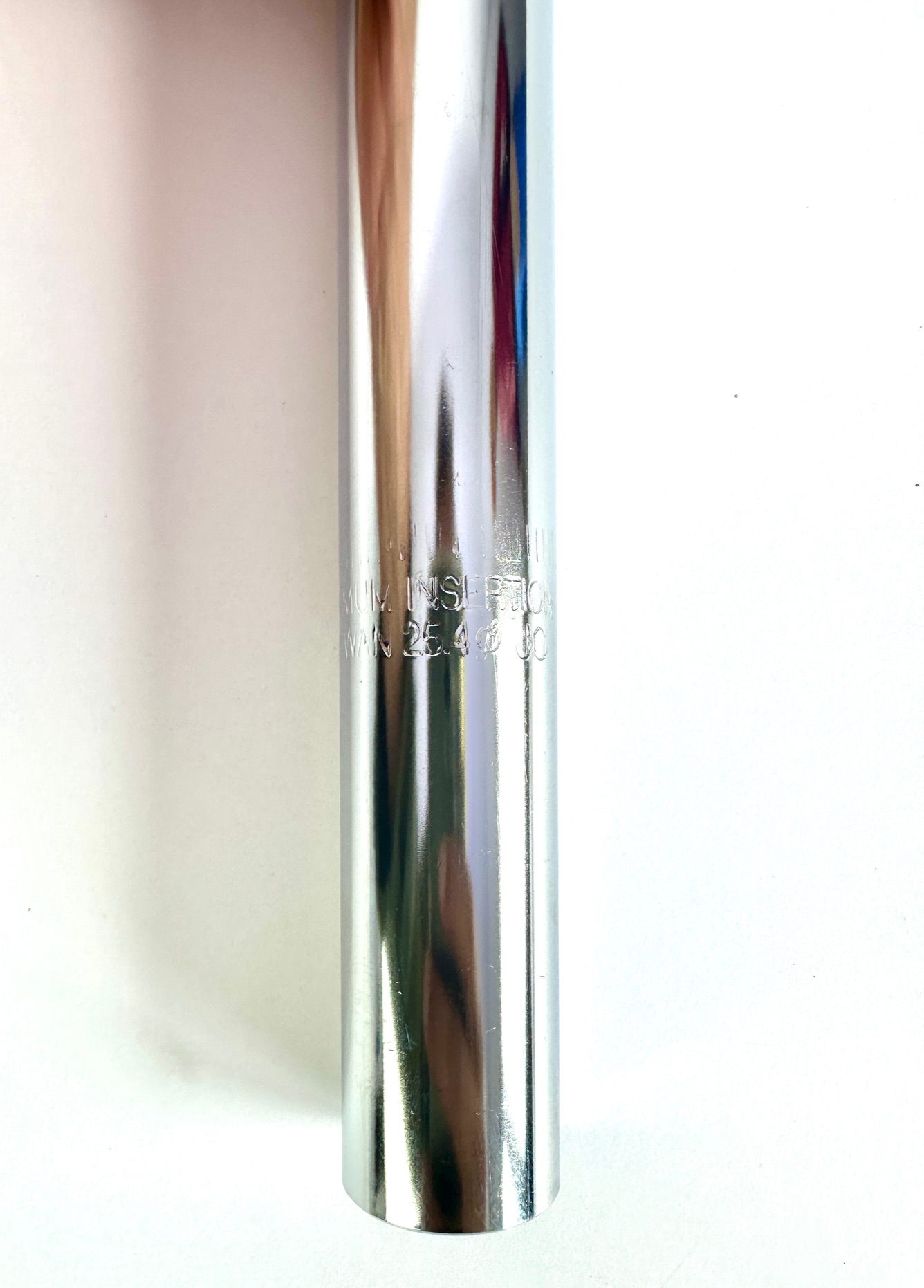 Sattelstütze Layback mit Strebe 25,4 verchromt