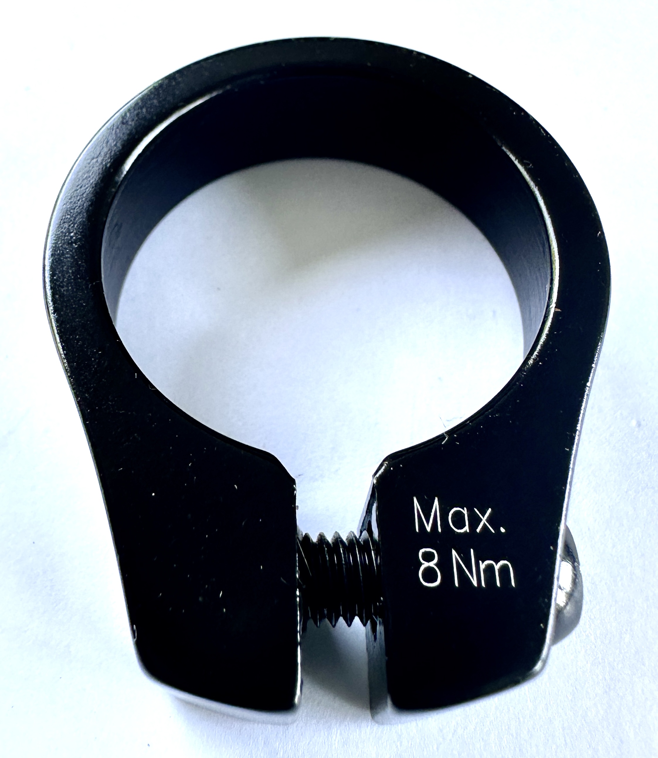 Sattelstützklemme 35 mm  Alu schwarz glänzend