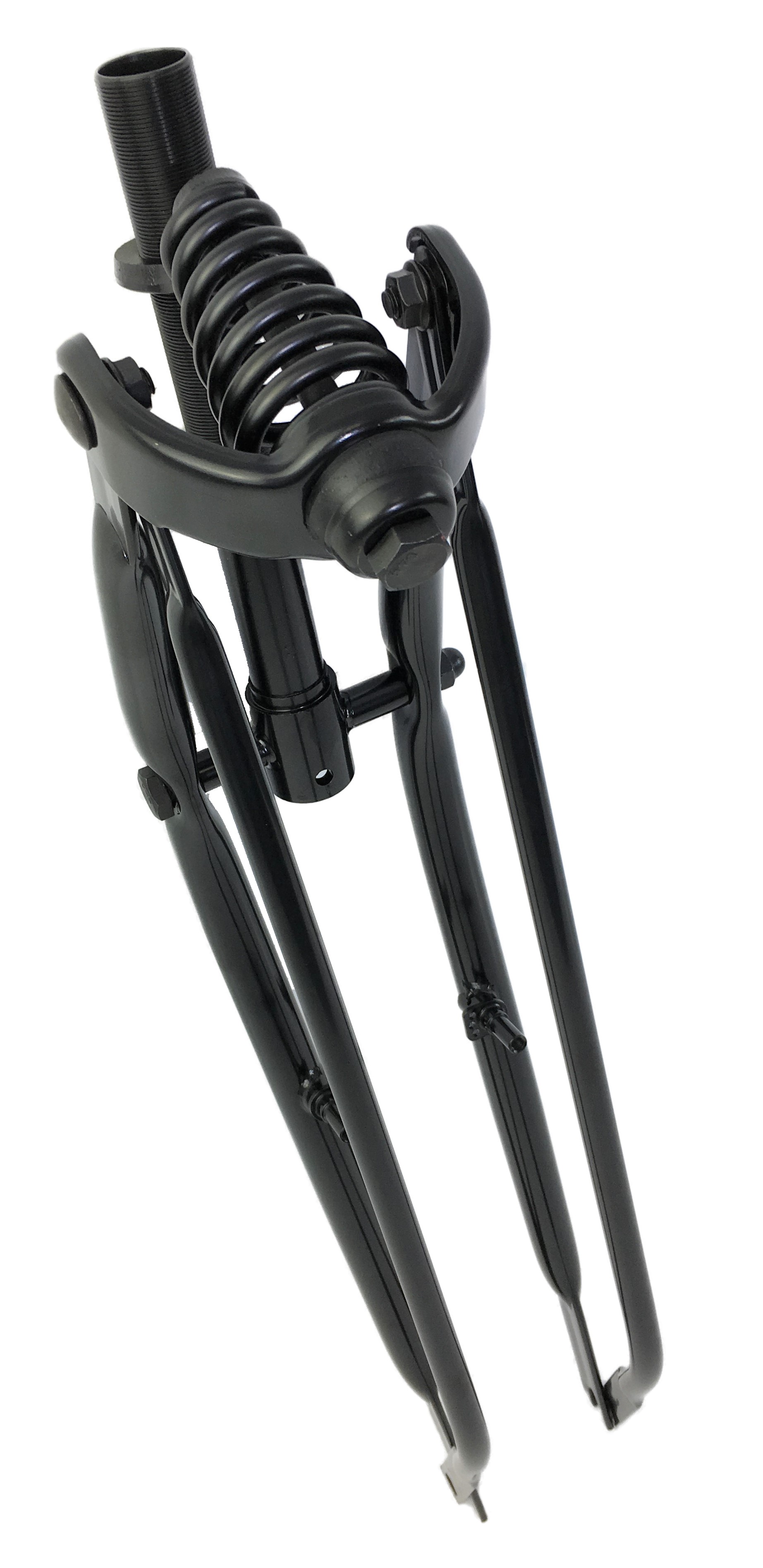 Springergabel mit Cantilever-V-Brake-Aufnahmen schwarz