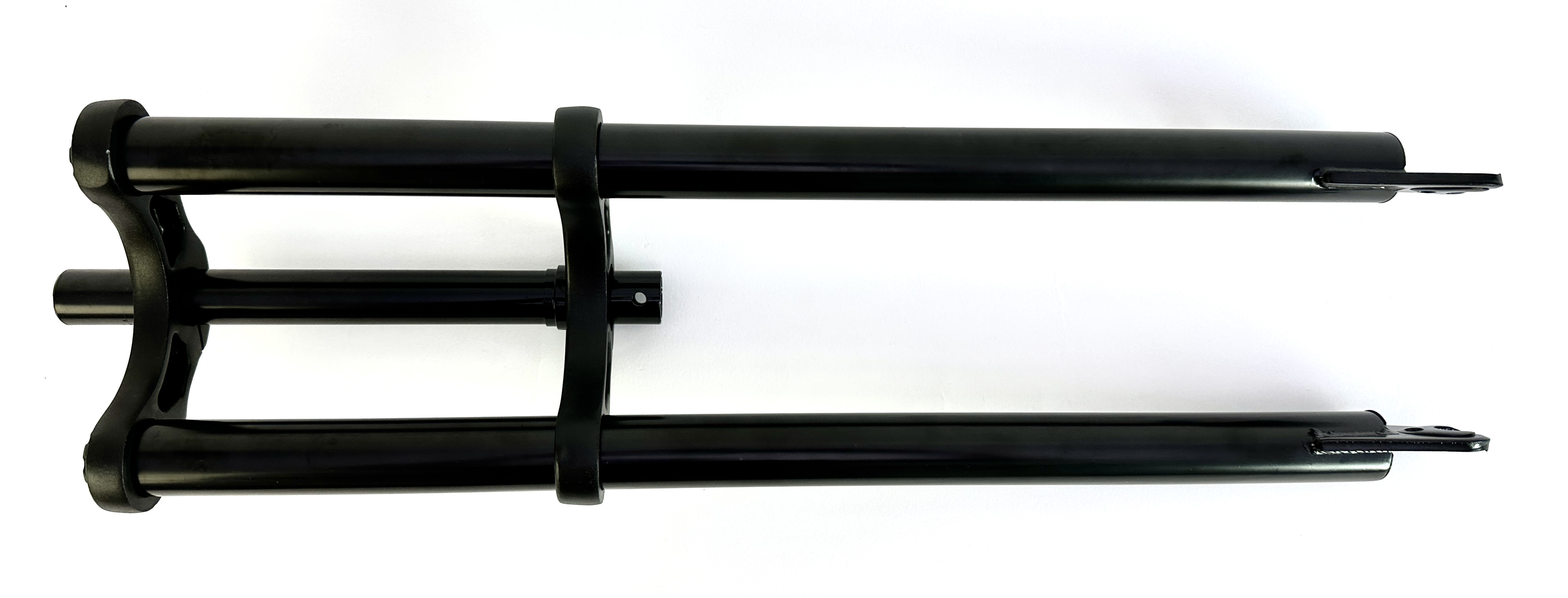 2-Doppelbrückengabel, schwarz 570 mm, für 20-26 Zoll-Reifen 1 Zoll Schaft