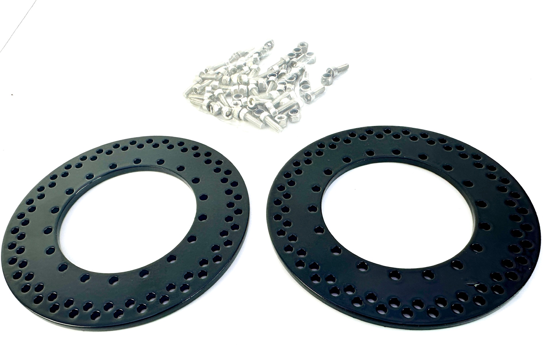 144 Loch Flansch Adapter schwarz für Shimano 3-Gang