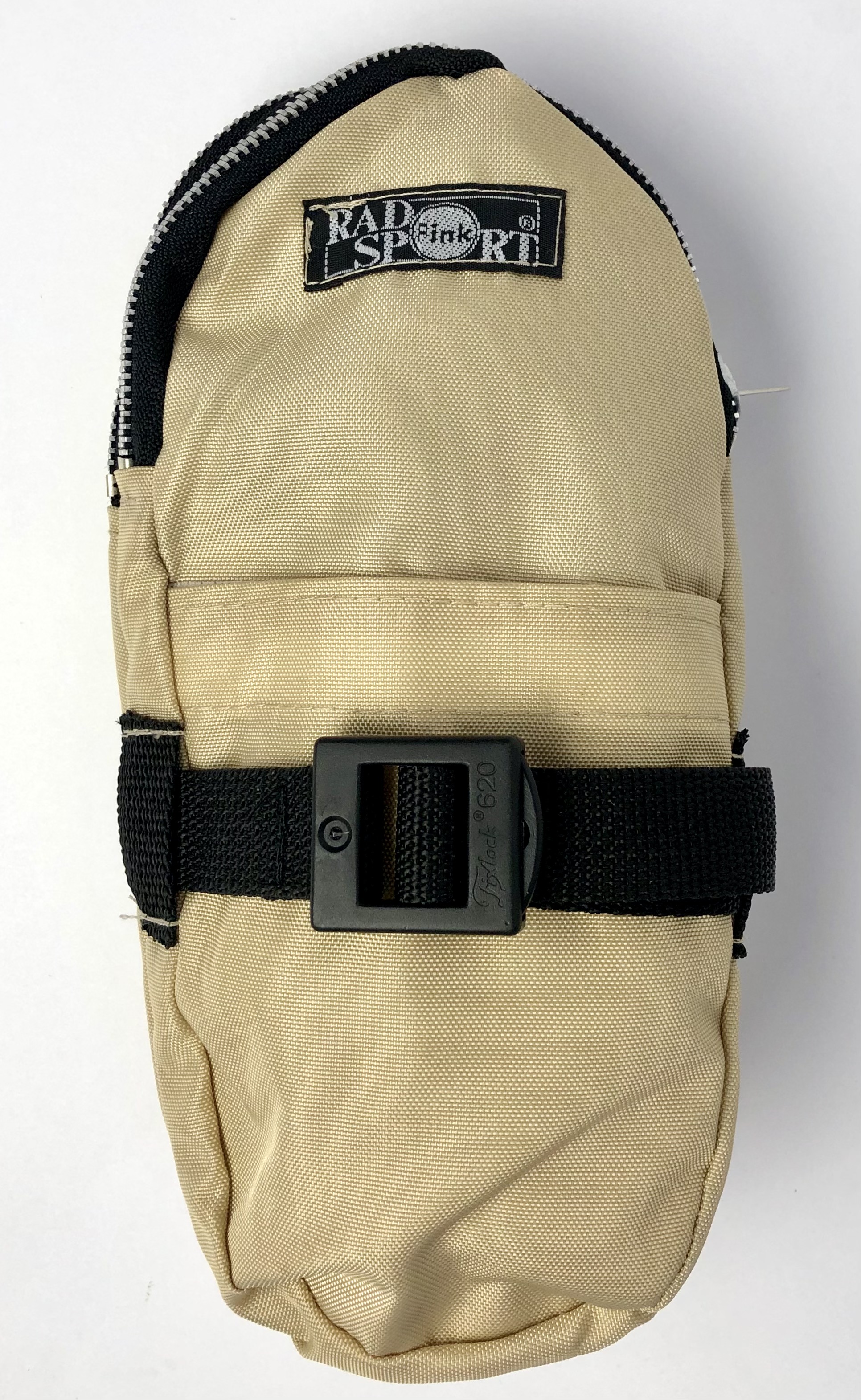 Doppel-Satteltasche Rennrad Reifentasche Nylon creme beige