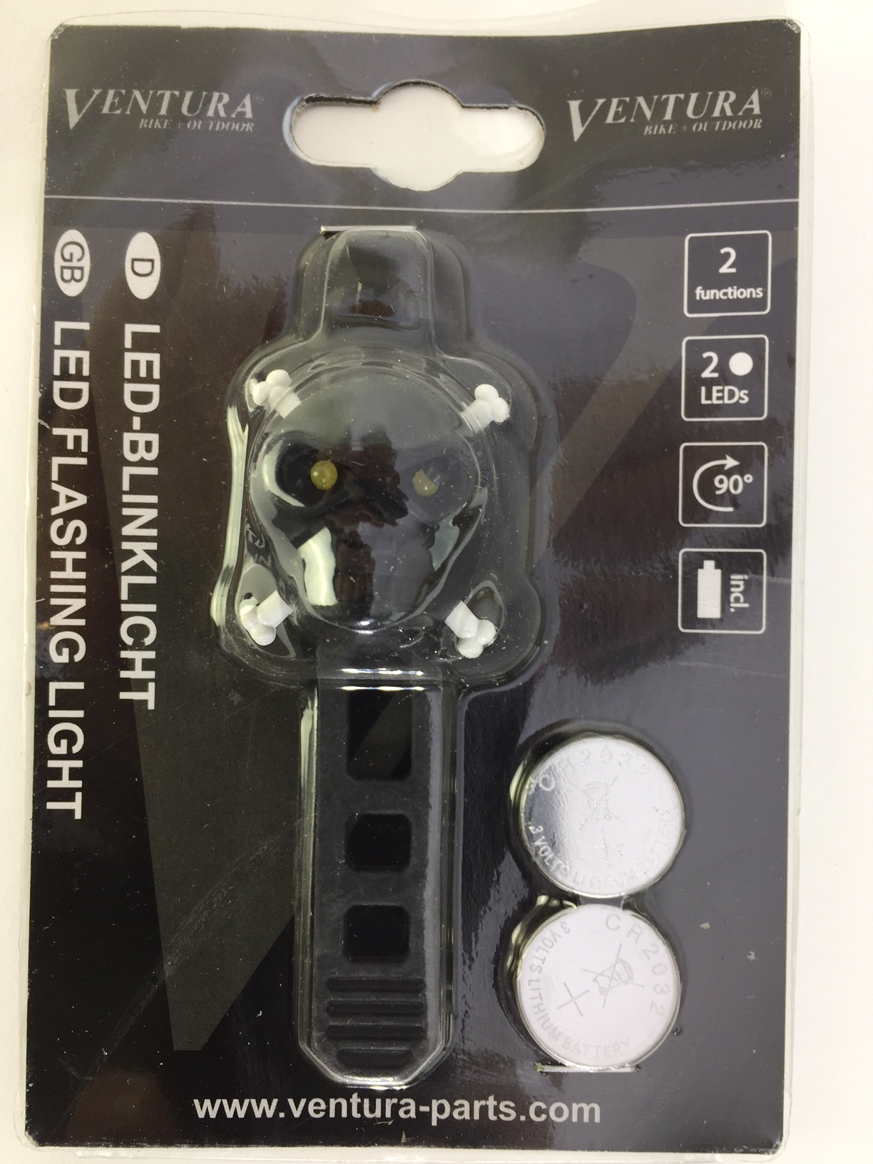 Skull Totenkopf Licht / Warnleuchte schwarz