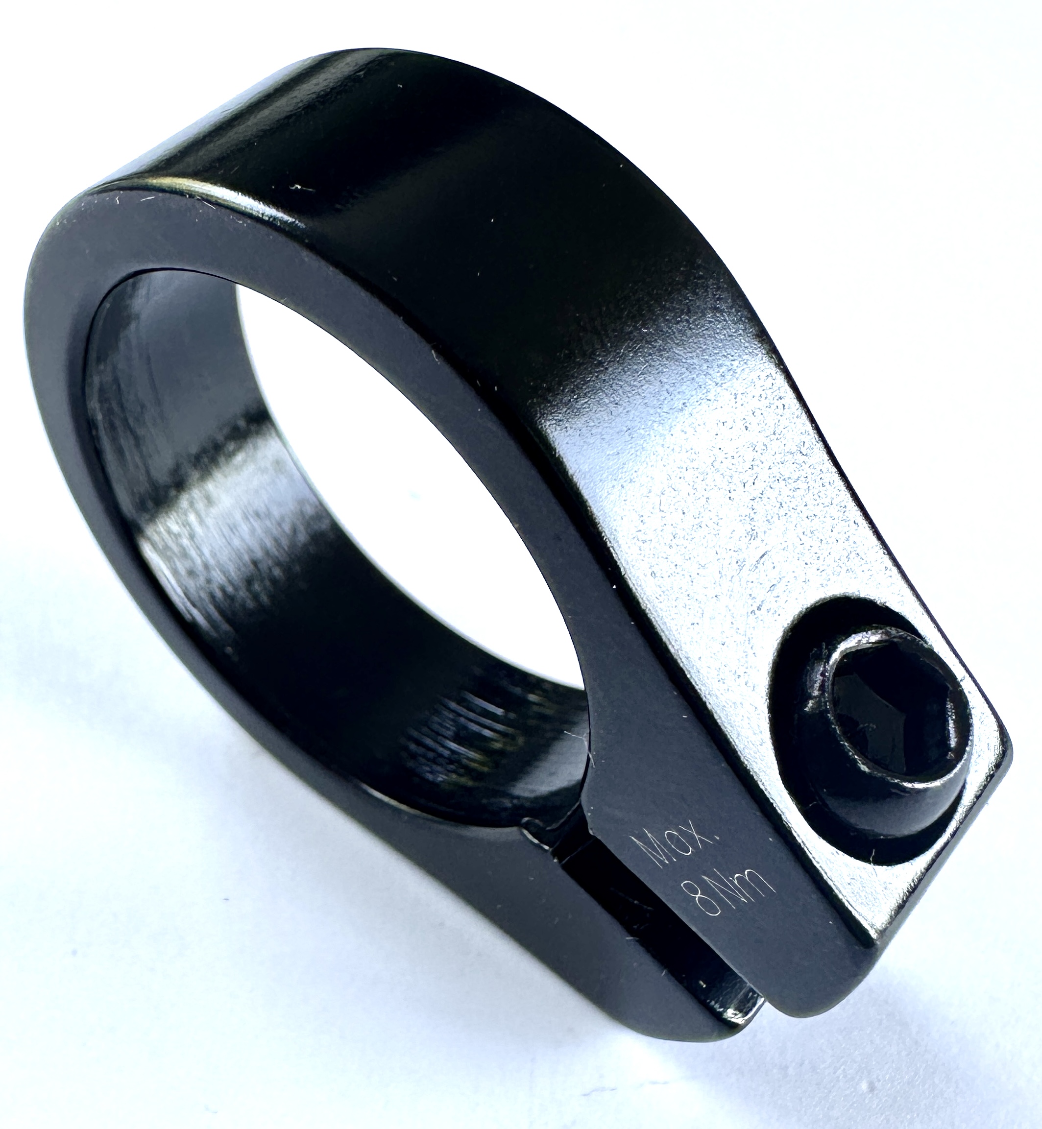 Sattelstützklemme 35 mm  Alu schwarz glänzend
