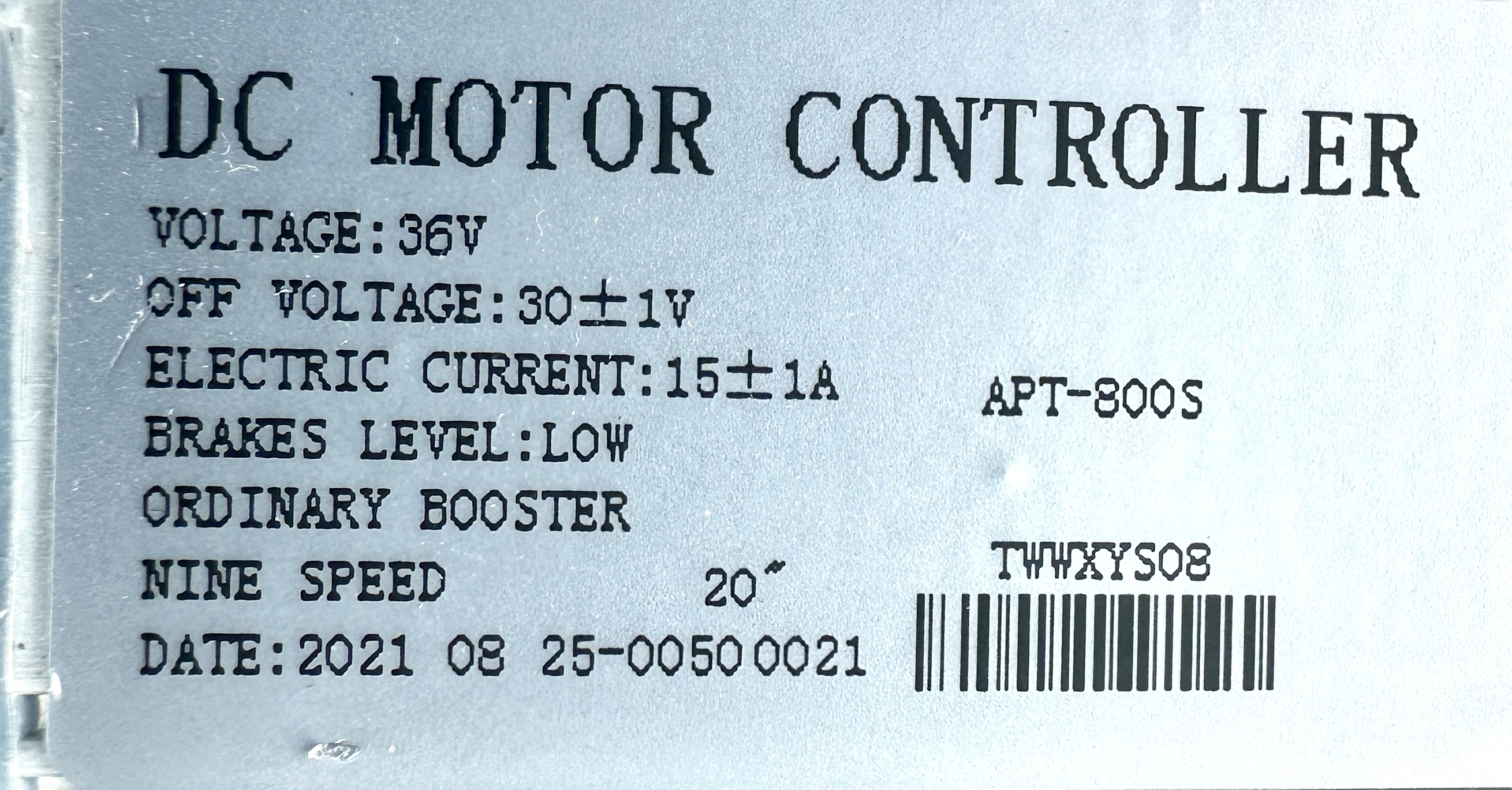 UD Regler Controller 36V