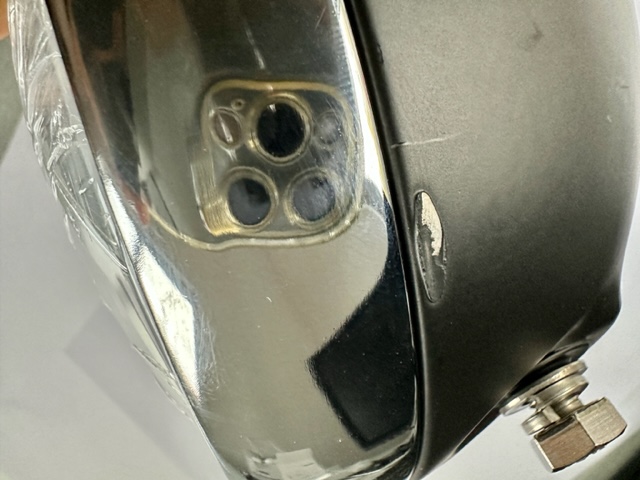 Frontlampe LED schwarz mit Lackfehler