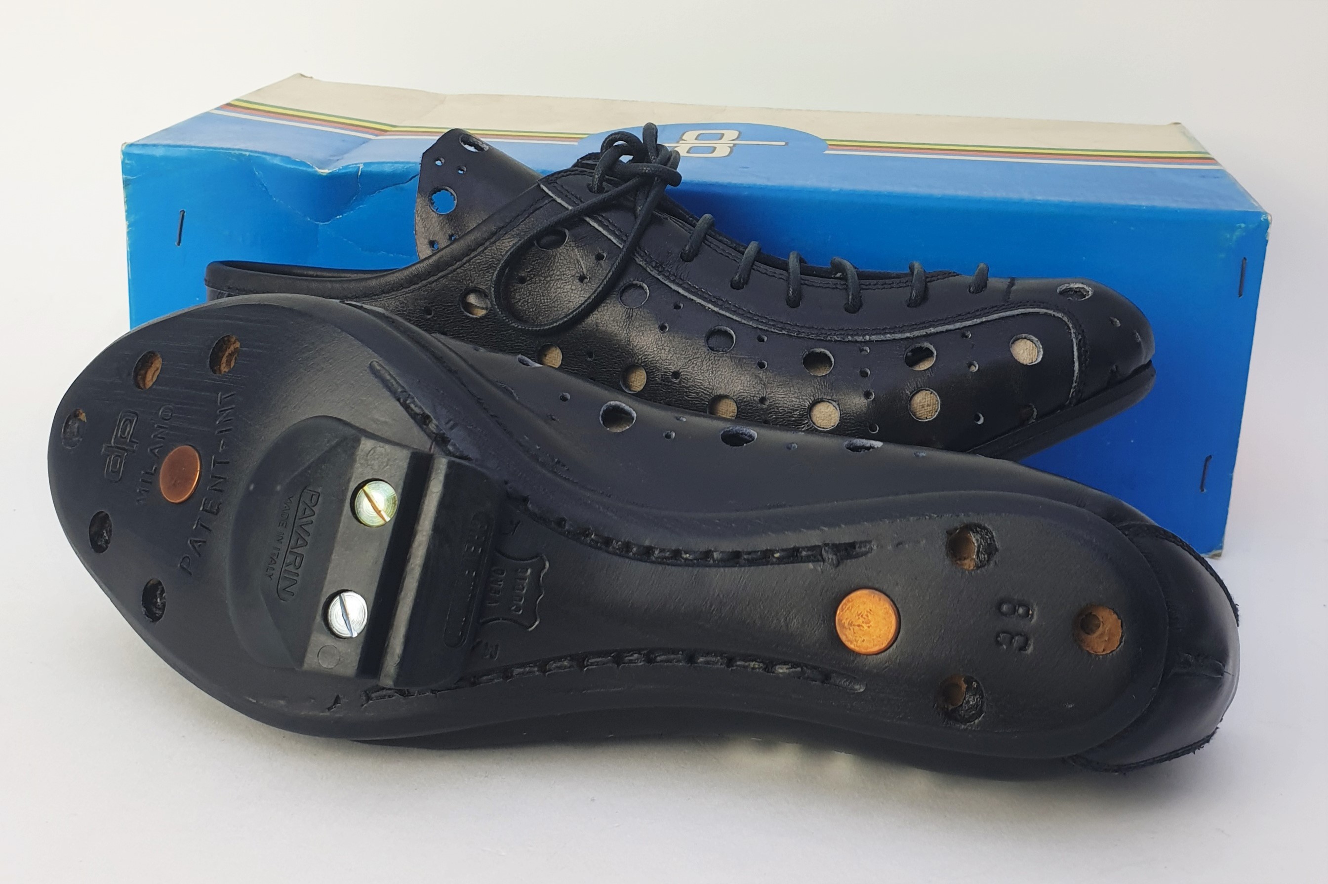 NOS Vintage Detto Pietro art. 70 senior TAR Rennradschuhe Größe 38