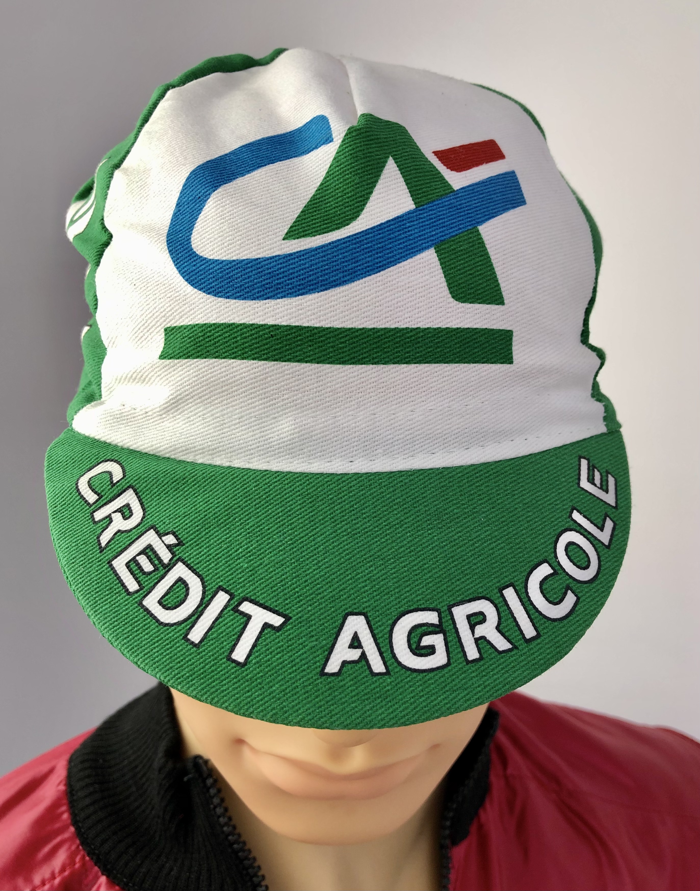 Retro Radsportmütze Team Crédit Agricole