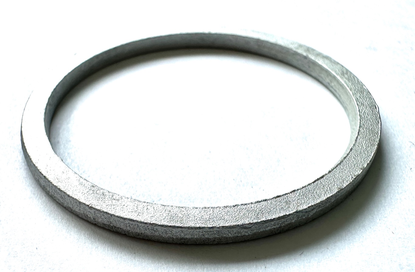 Distanzring Spacer Alu Ø 35 mm, 2,5 mm hoch, silber