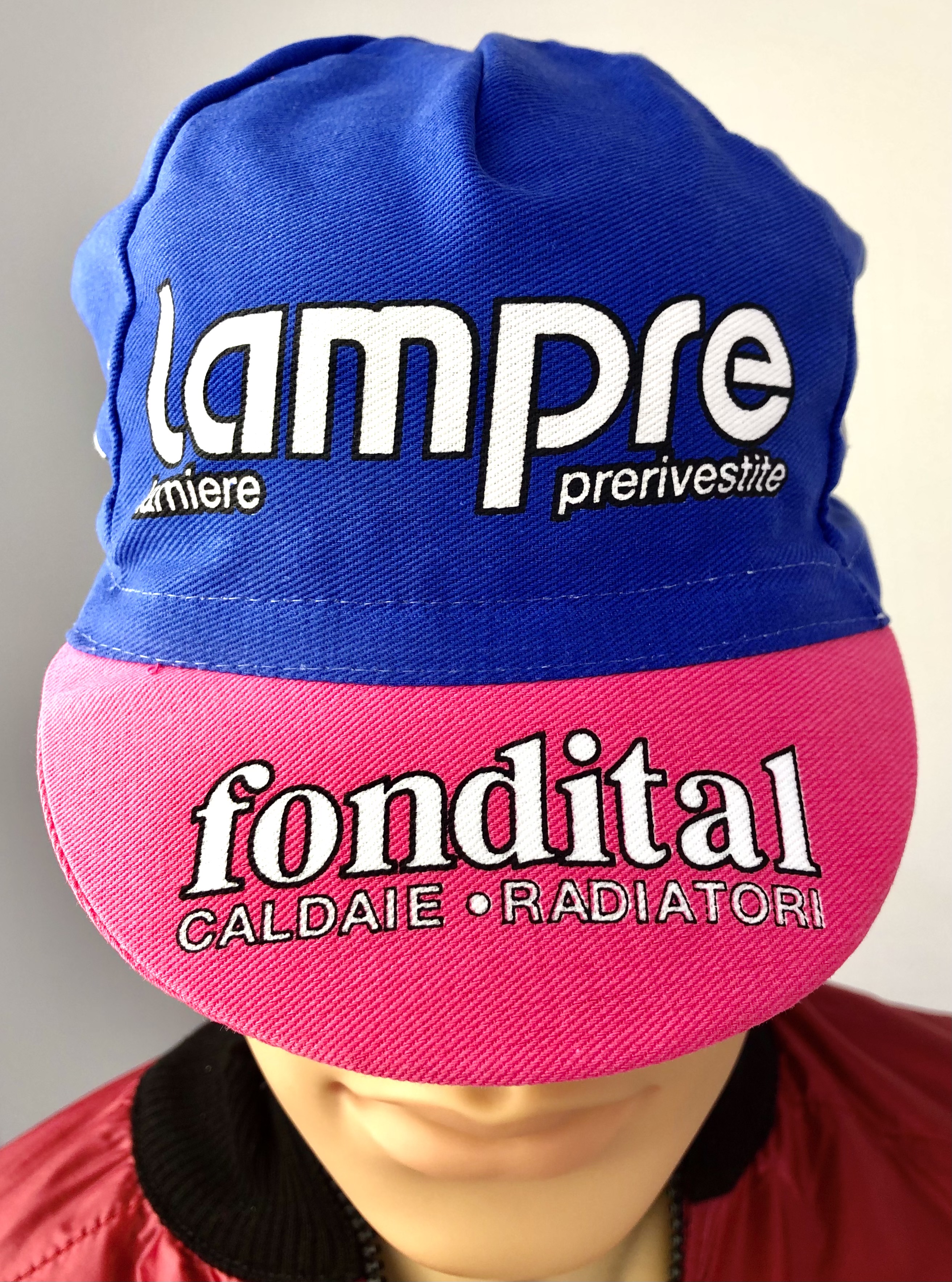 Retro Radsportmütze Team Lampre Fondital