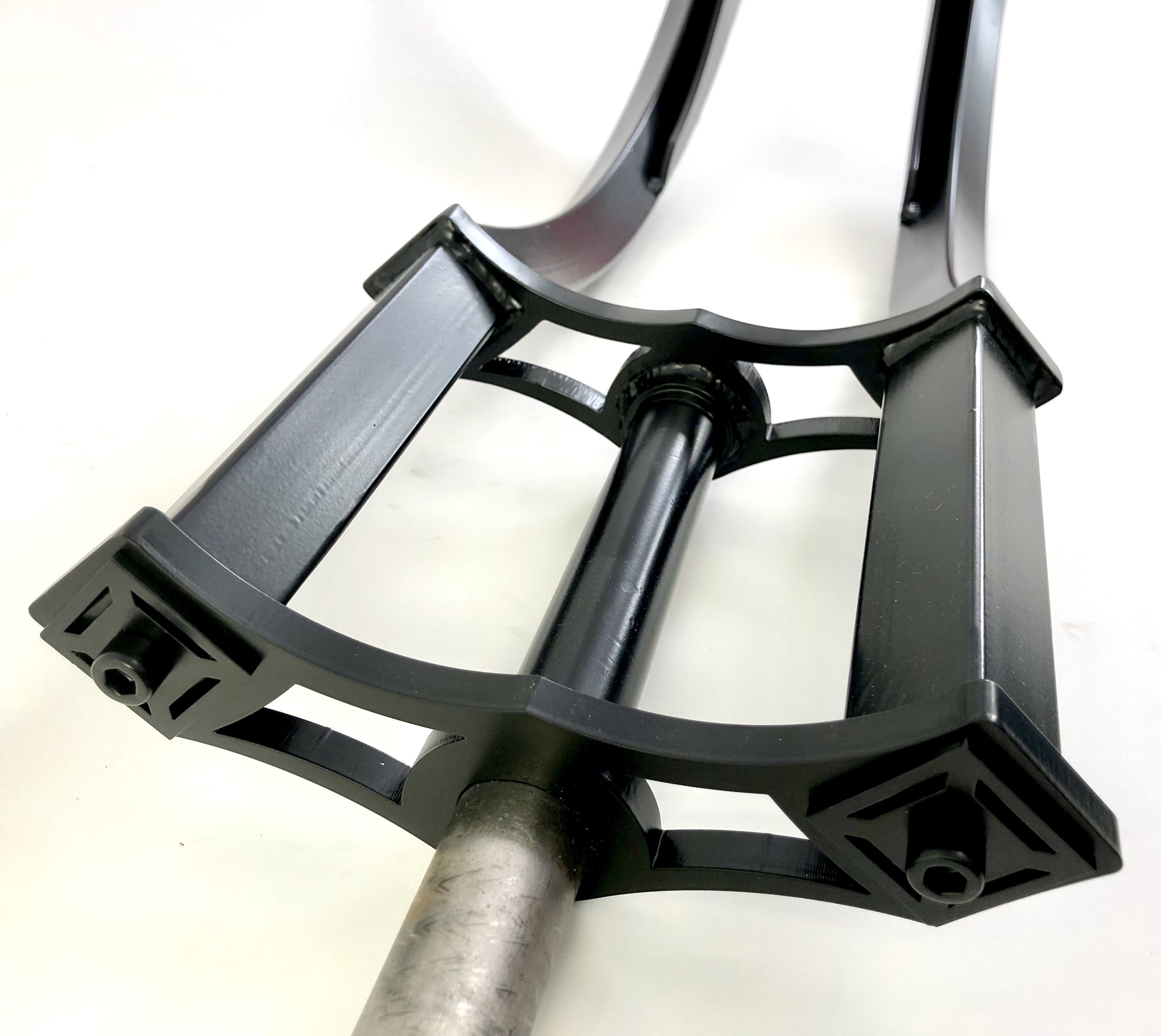 Blade ALCB Doppelbrückengabel, mattschwarz, für 20-29 Zoll-Reifen 1 1/8 Schaft
