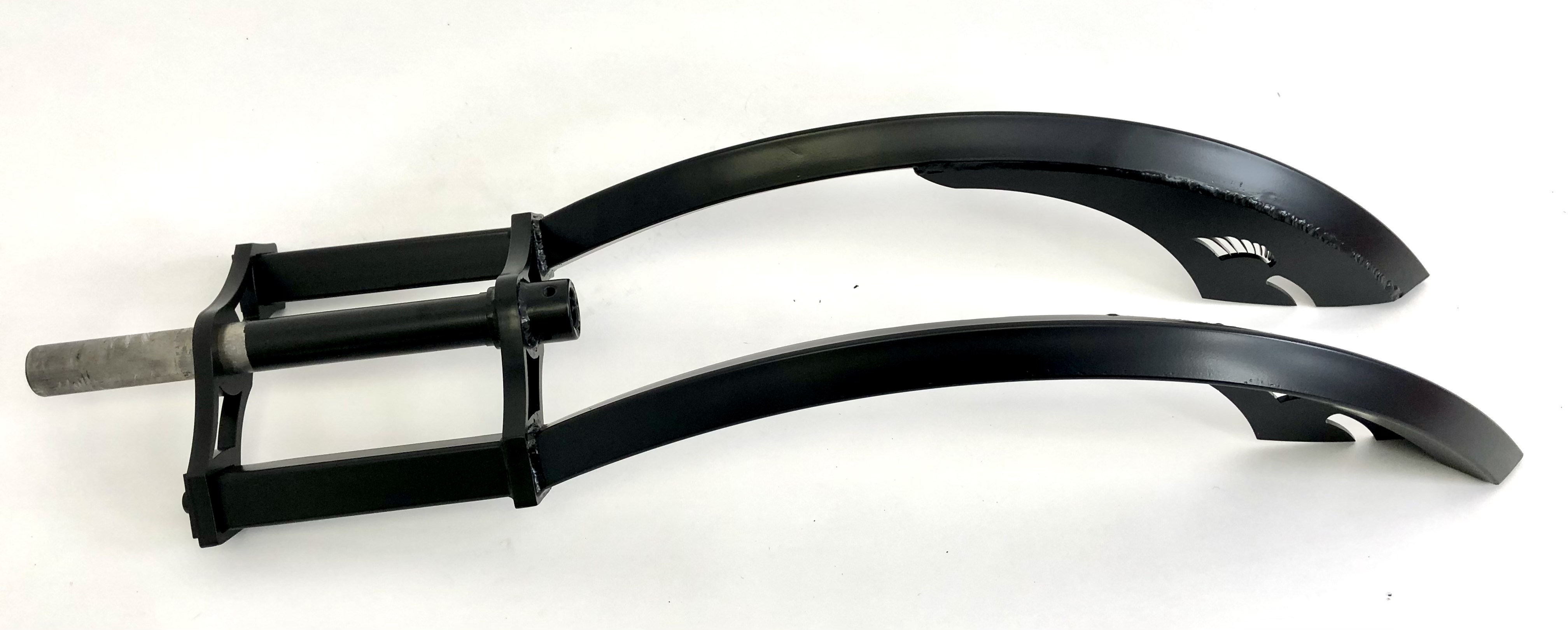 Blade ALCB Doppelbrückengabel, mattschwarz, für 20-29 Zoll-Reifen 1 1/8 Schaft