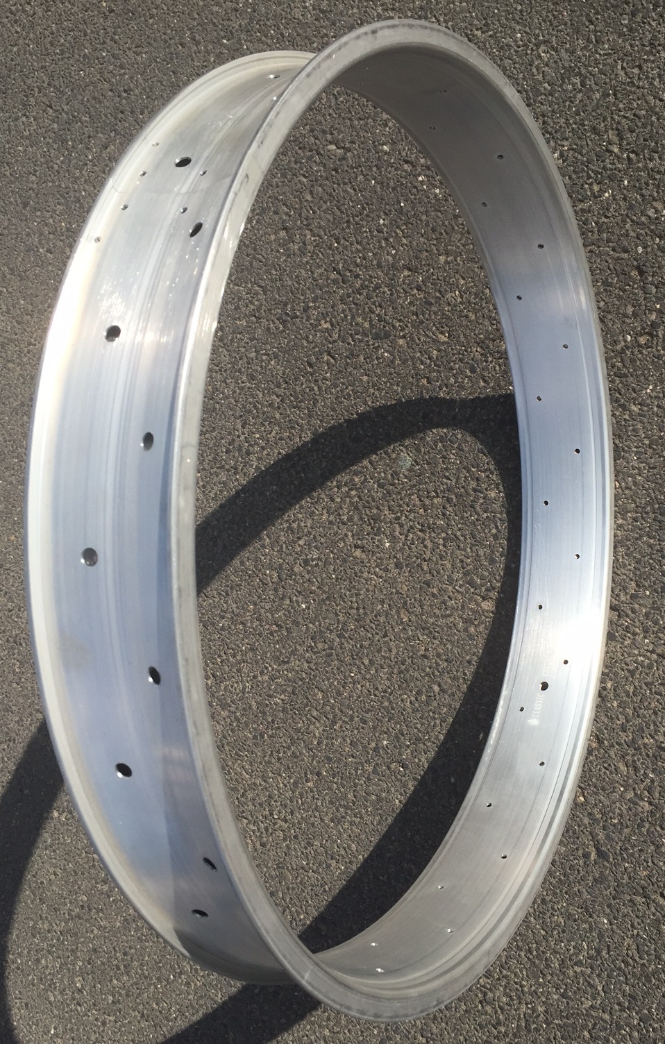 Alufelge 26 Zoll 82 mm, roh / unlackiert