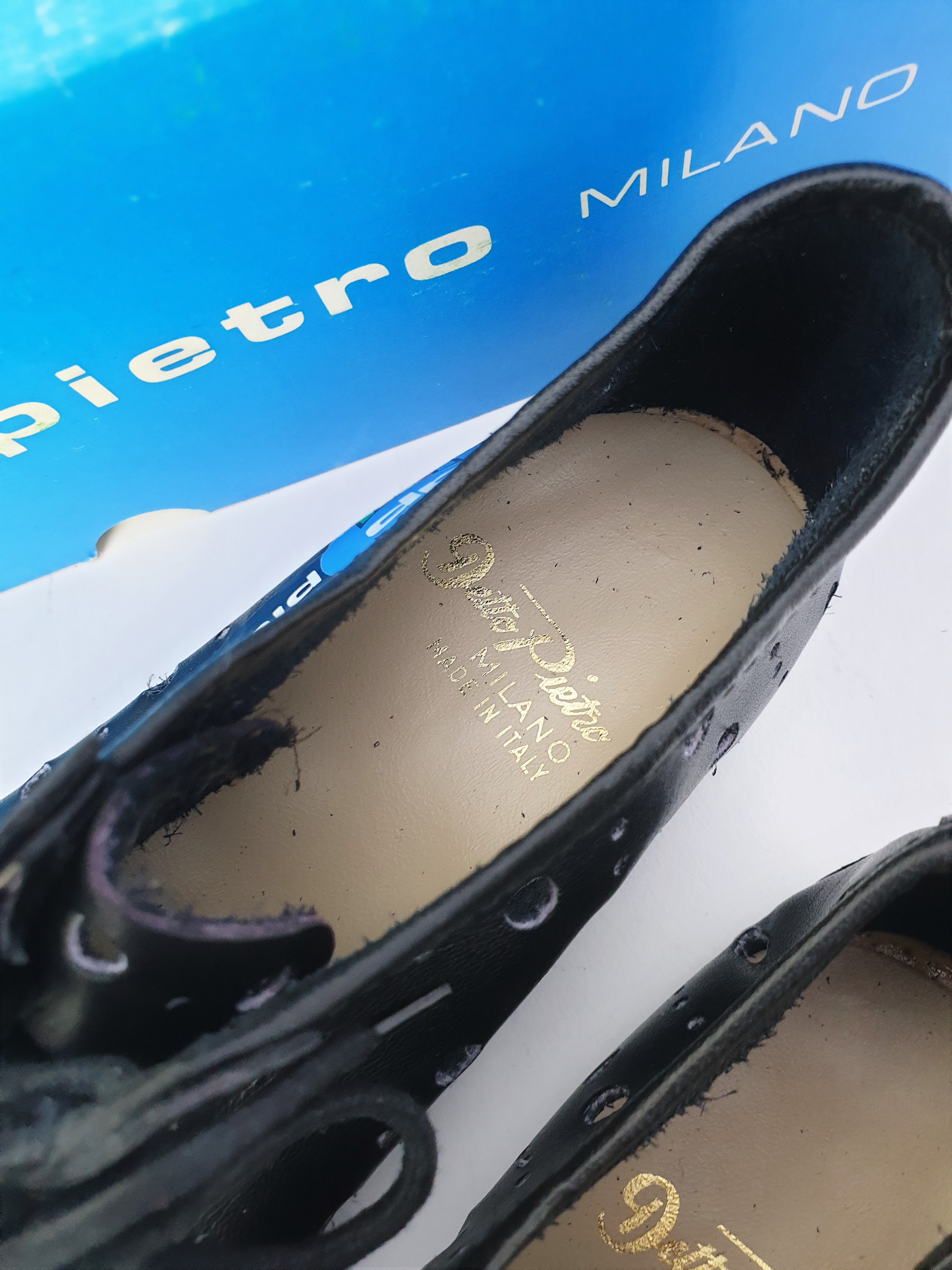 NOS Vintage Detto Pietro art. 7 coppi Rennradschuhe Größe 37